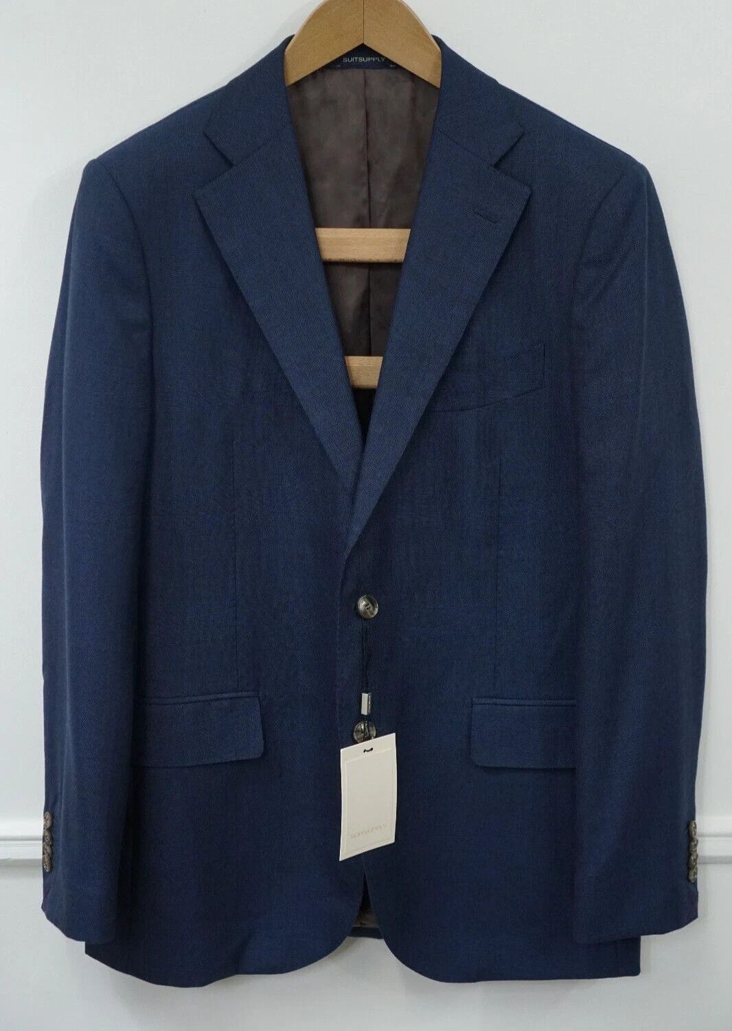 Suitsupply Men Suitsupply Blazer Lazio Wool Blue Vitale Barberis US38 Size 38R - 1 Thumbnail