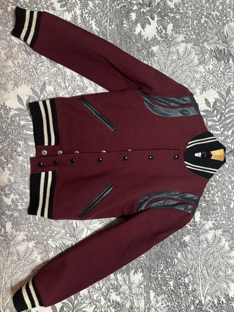 Saint Laurent Paris Saint Laurent Paris Classic Saint Laurent Baseball Jacket Size US S / EU 44-46 / 1 - 2 Thumbnail