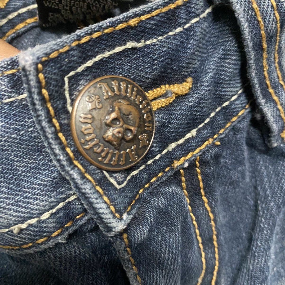 Affliction Vintage Y2K AFFLICTION Denim Embroidered Jeans Size US 32 / EU 48 - 22 Thumbnail