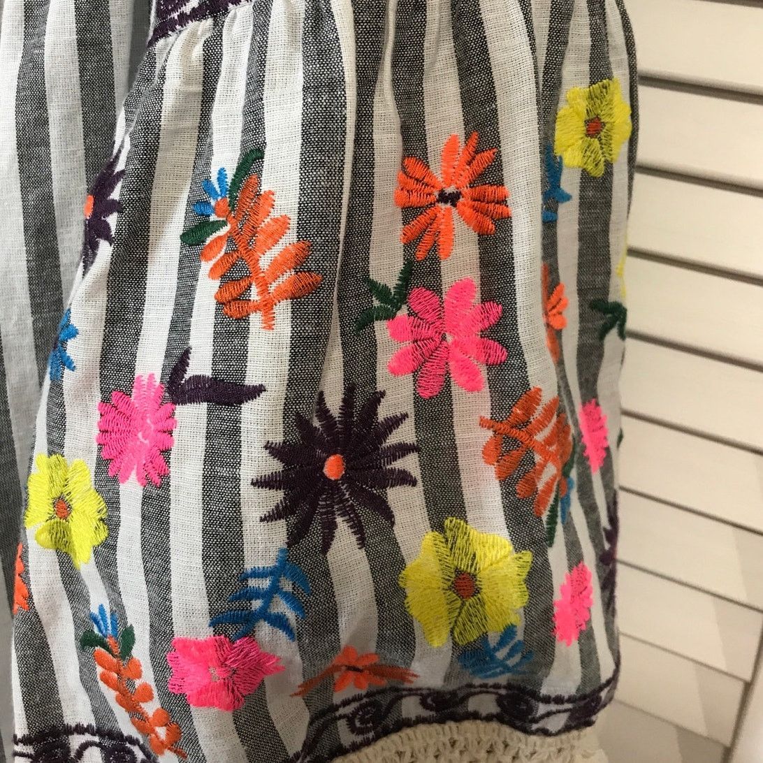 Other Ali Miles Floral Off-the-shoulder Bell Sleeve Tunic XL Size XL / US 12-14 / IT 48-50 - 7 Thumbnail