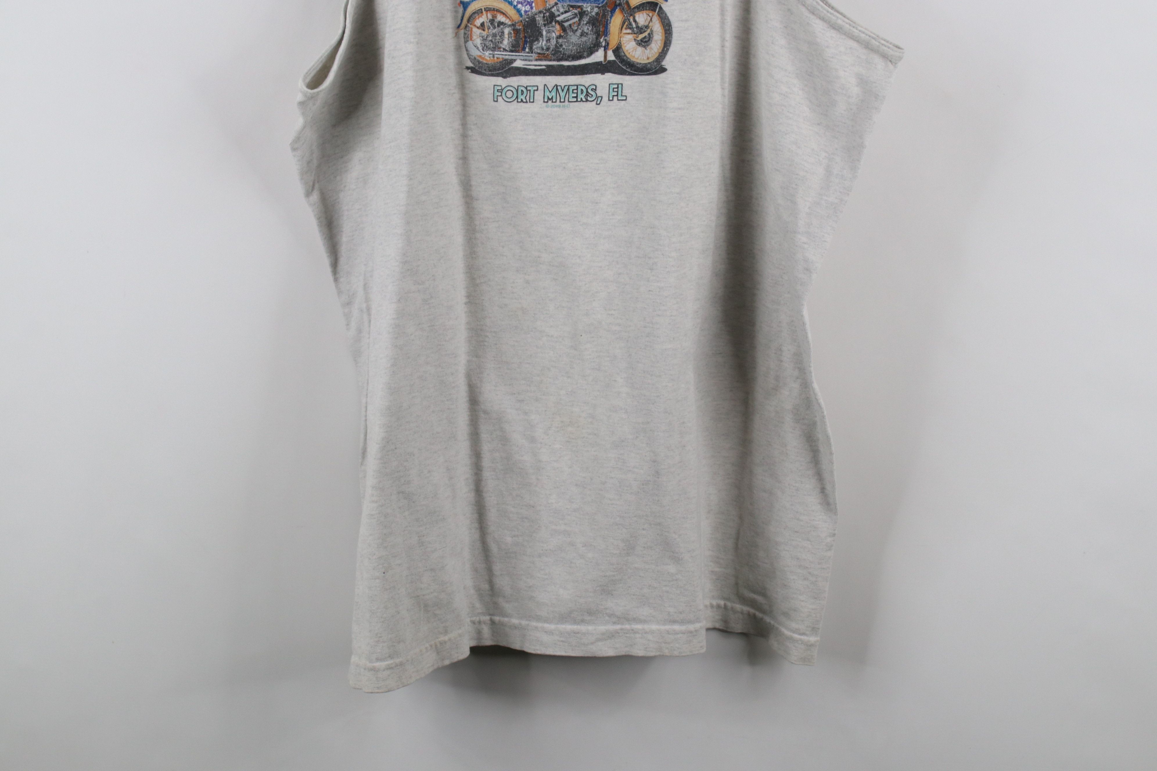 Harley Davidson × Vintage Vintage Y2K Harley Davidson Spell Surfing Tank Top T-Shirt Size US XL / EU 56 / 4 - 15 Thumbnail