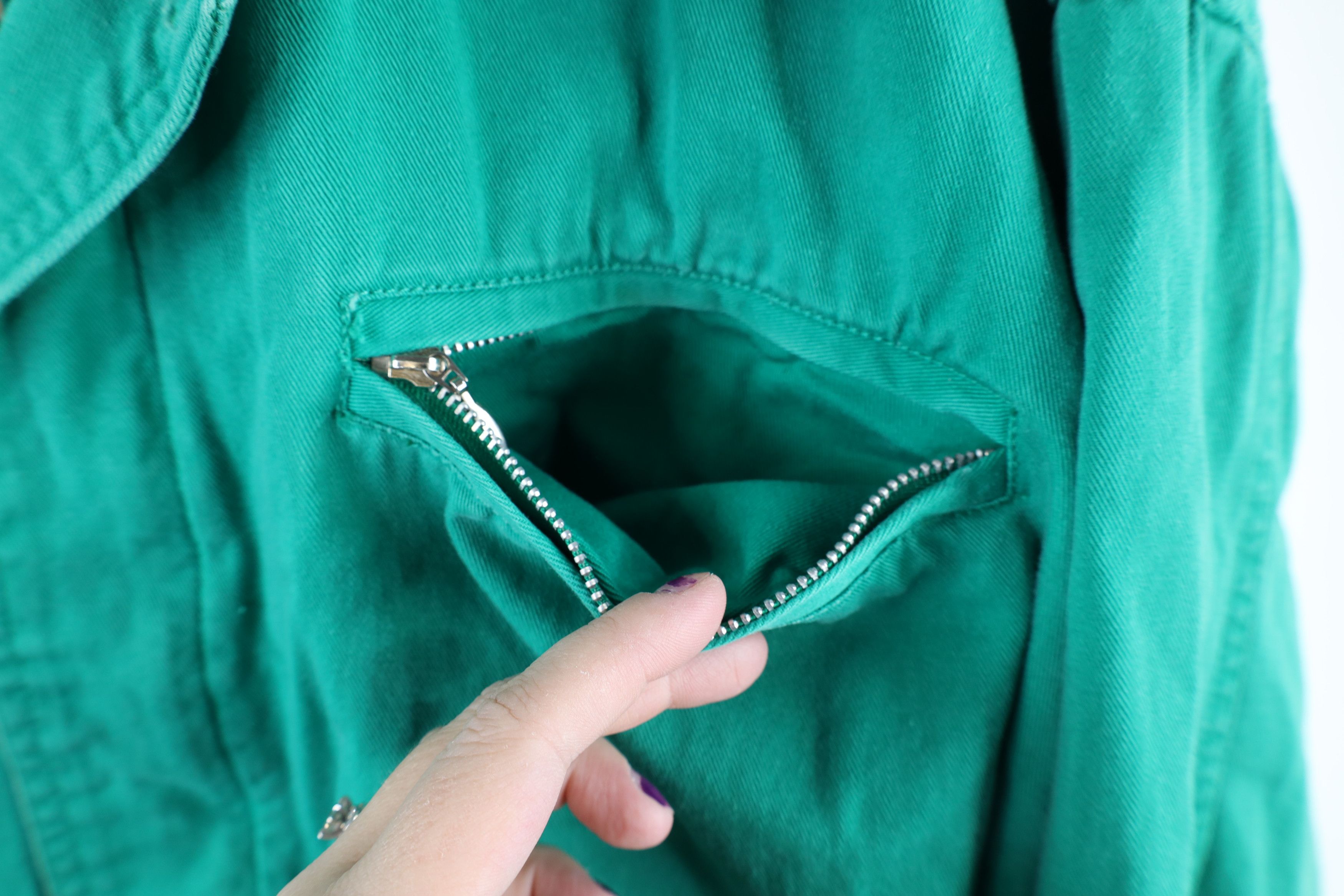 Gap × Vintage Vintage 90s Gap Faded Blank Cotton Canvas Bomber Jacket Size US L / EU 52-54 / 3 - 4 Thumbnail