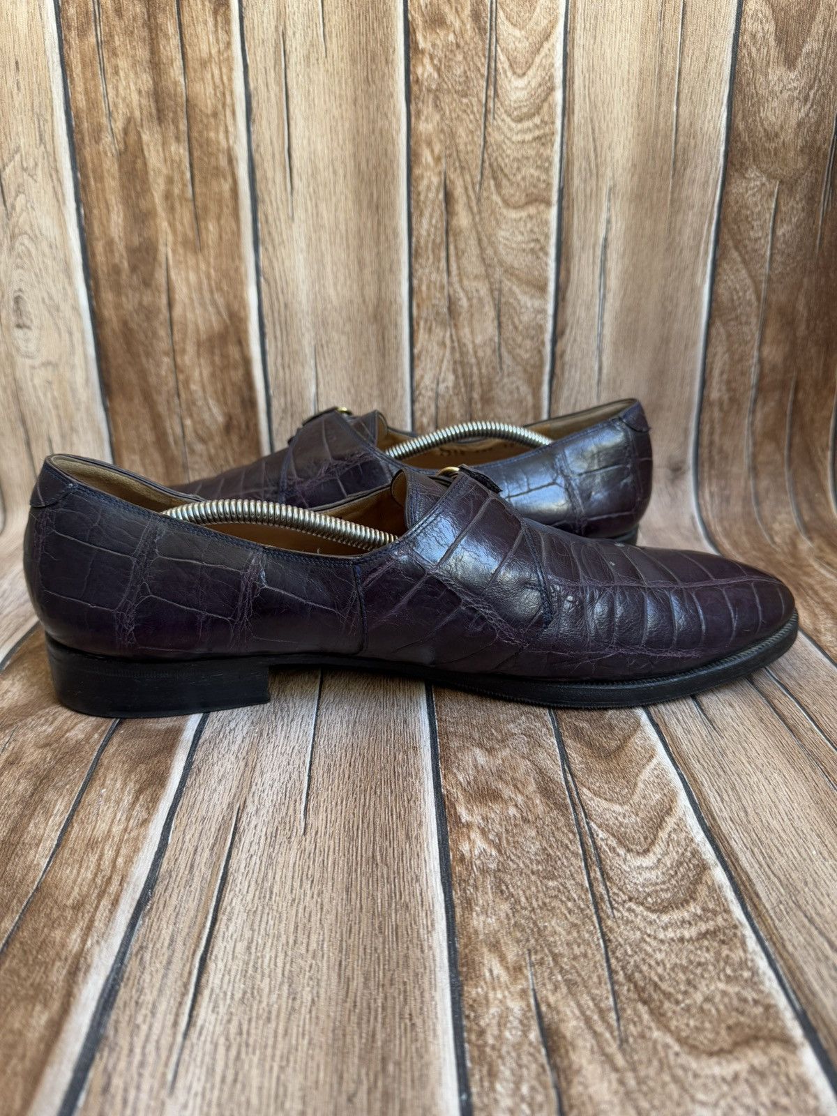 Genuine Leather × Mauri Genuine alligator skin single monk Size US 12 / EU 45 - 6 Thumbnail