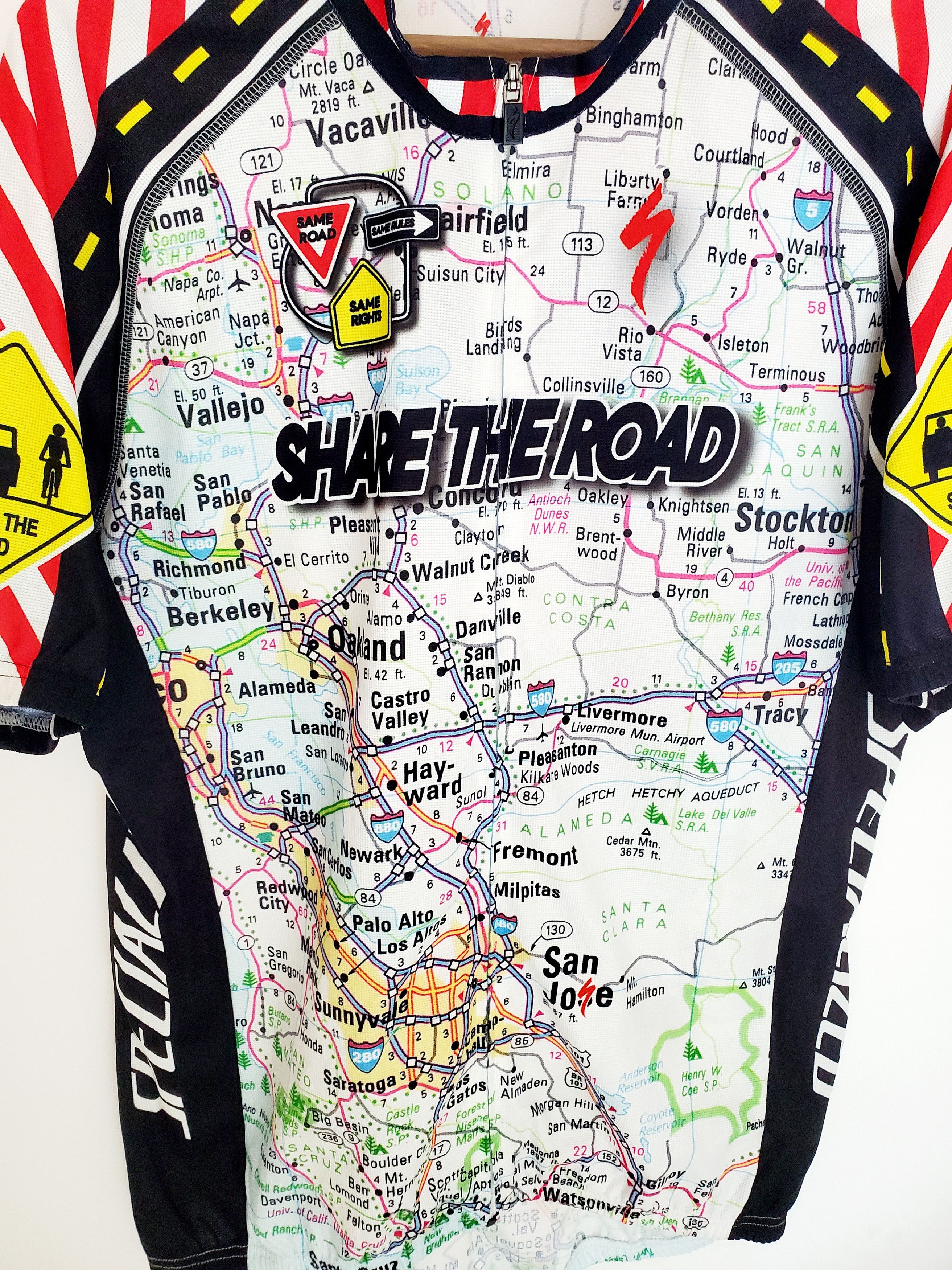 Sports Specialties Specialized Share The Road Oakland Map cycling jersey XXL Size US XXL / EU 58 / 5 - 2 Thumbnail