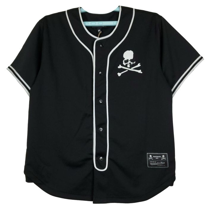 Mitchell & Ness Mastermind World Black Pinstripe Wool Jersey XL