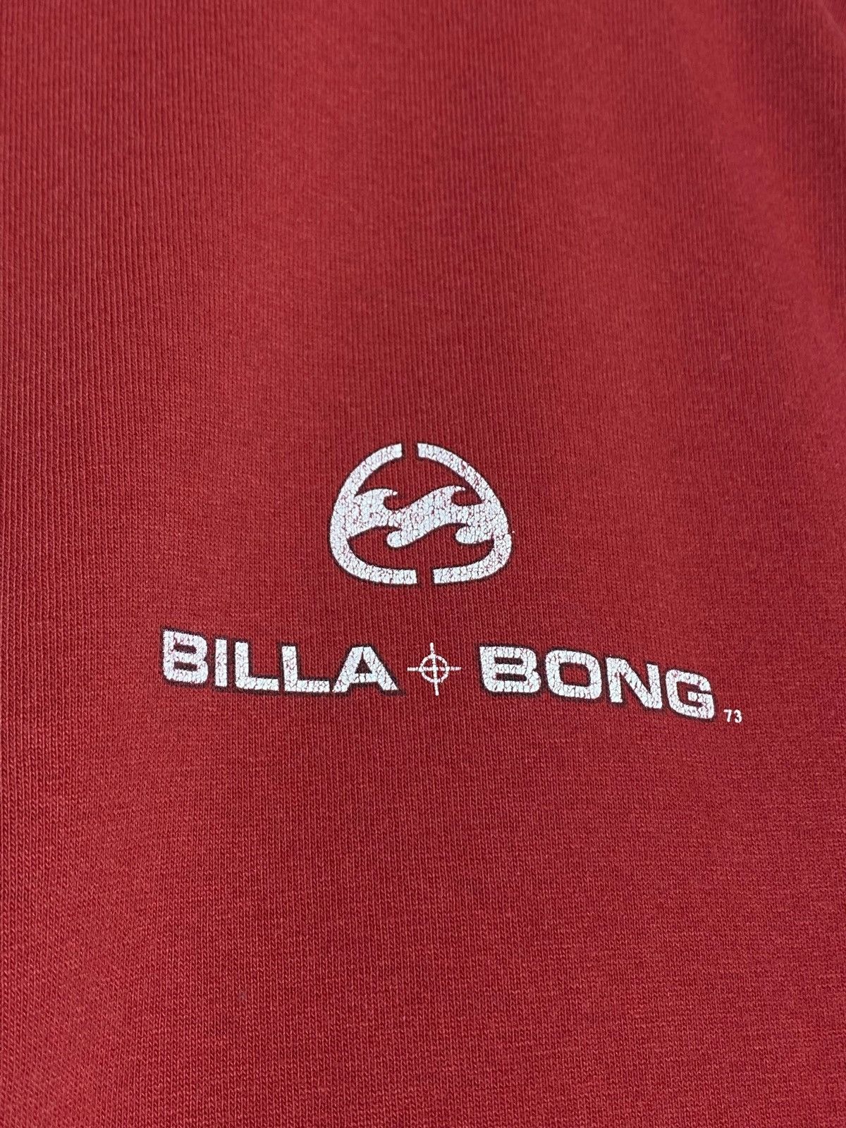 Billabong 🔥 VINTAGE 90s BILLABONG SURF STYLE RED COTTON T-SHIRT Size US M / EU 48-50 / 2 - 9 Thumbnail