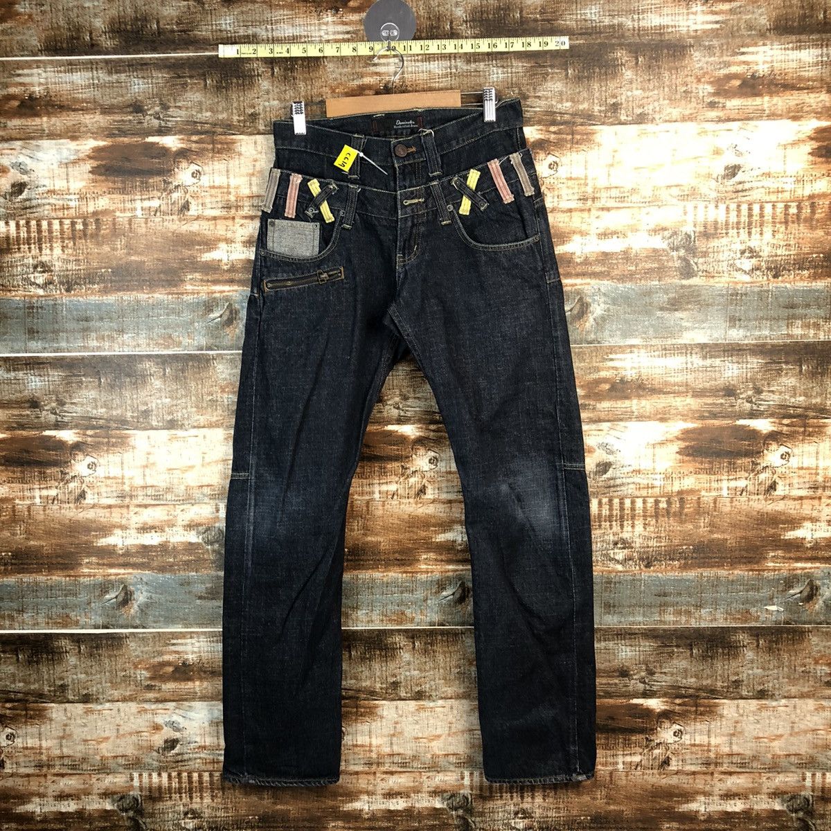 DL Dani Nate double waist Black Denim Pants #C614