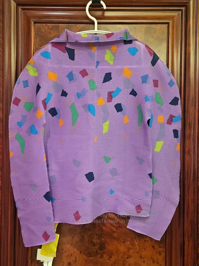 Issey Miyake Issey Miyake size:one size Purple Confetti Series Lapel To Size XXS / US 00 / IT 34 - 4 Thumbnail