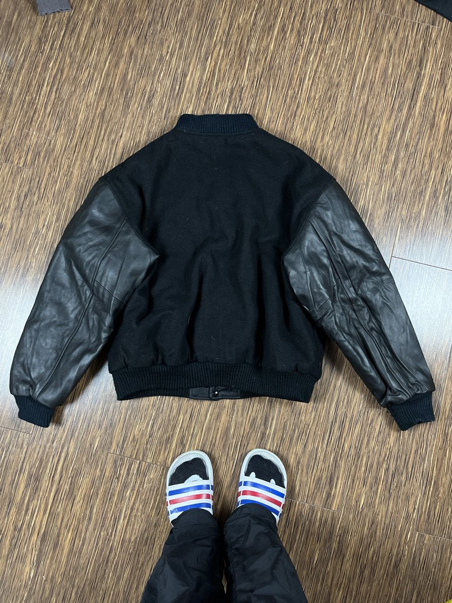 Genuine Leather × Vintage ➕ 90s vintage Chevrolet leather sleeves bomber varsity Size US XL / EU 56 / 4 - 3 Thumbnail