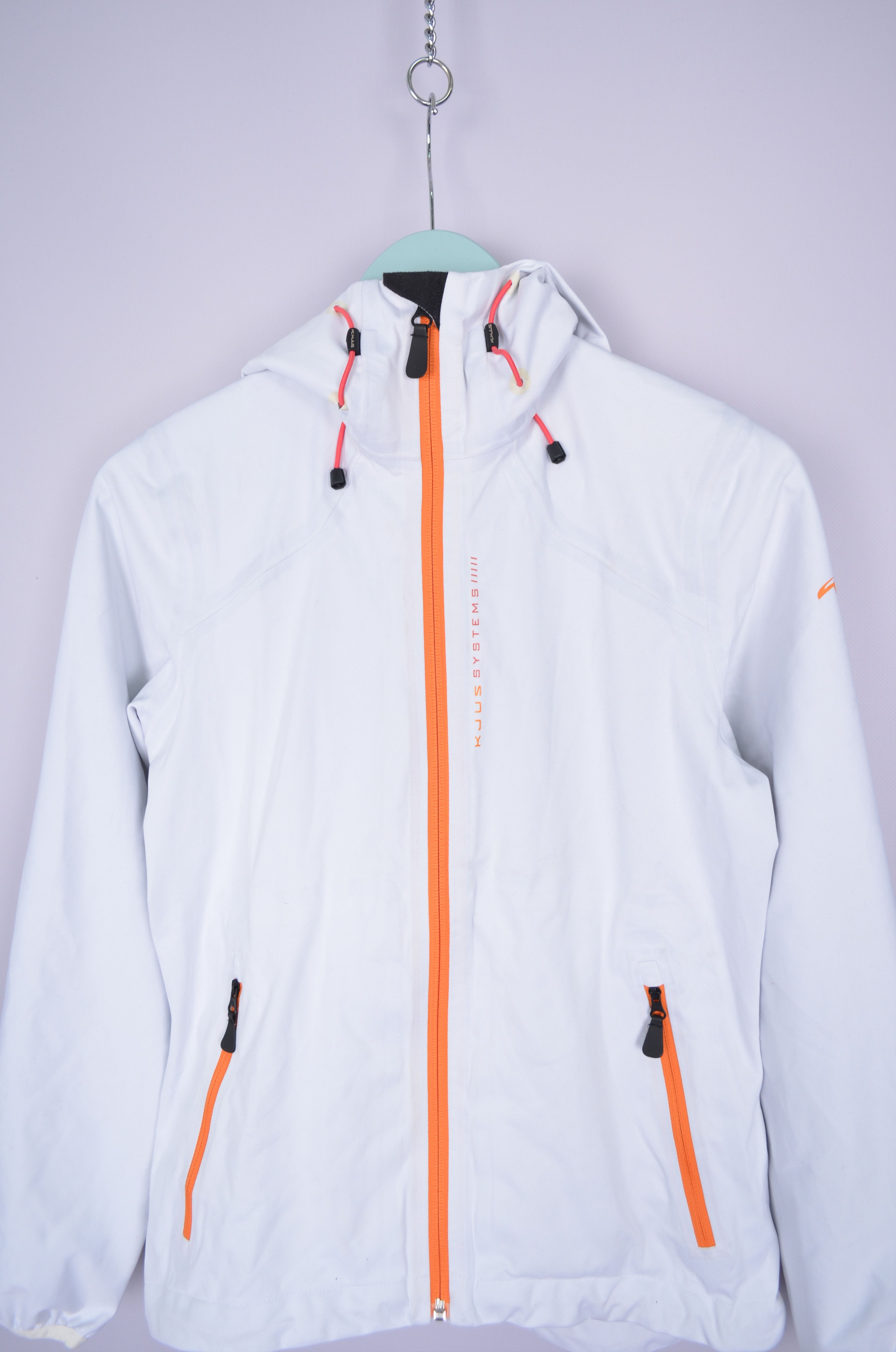 KJUS Womens Kjus Systems White Windbreaker Jacket Size S Hooded Size S / US 4 / IT 40 - 2 Thumbnail