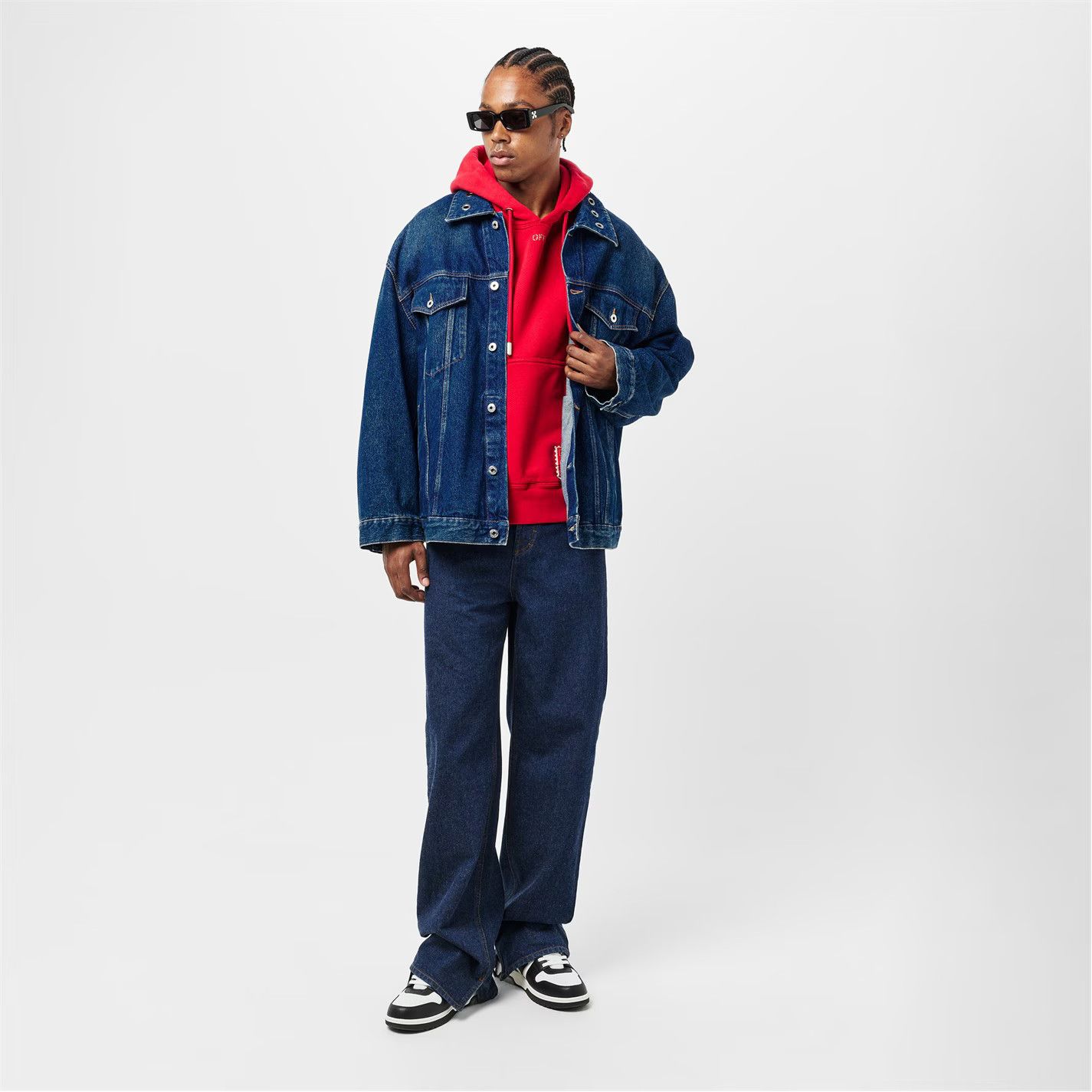 Off-White o1g2r1mq0326 Button Overshirt Jacket in Blue Size US M / EU 48-50 / 2 - 6 Thumbnail