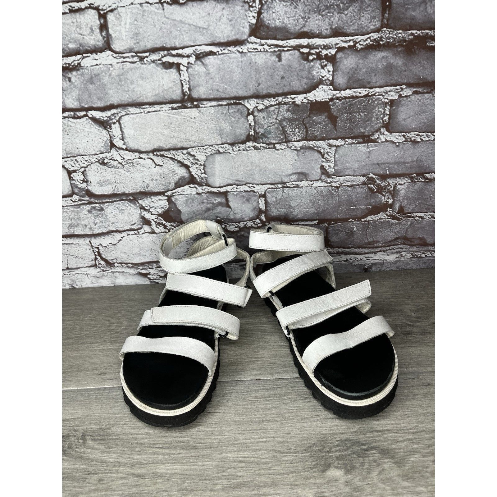 SOREL Sorel Roaming White Leather Multi Strap Platform Sandals Wom Size US 7.5 / IT 37.5 - 4 Thumbnail
