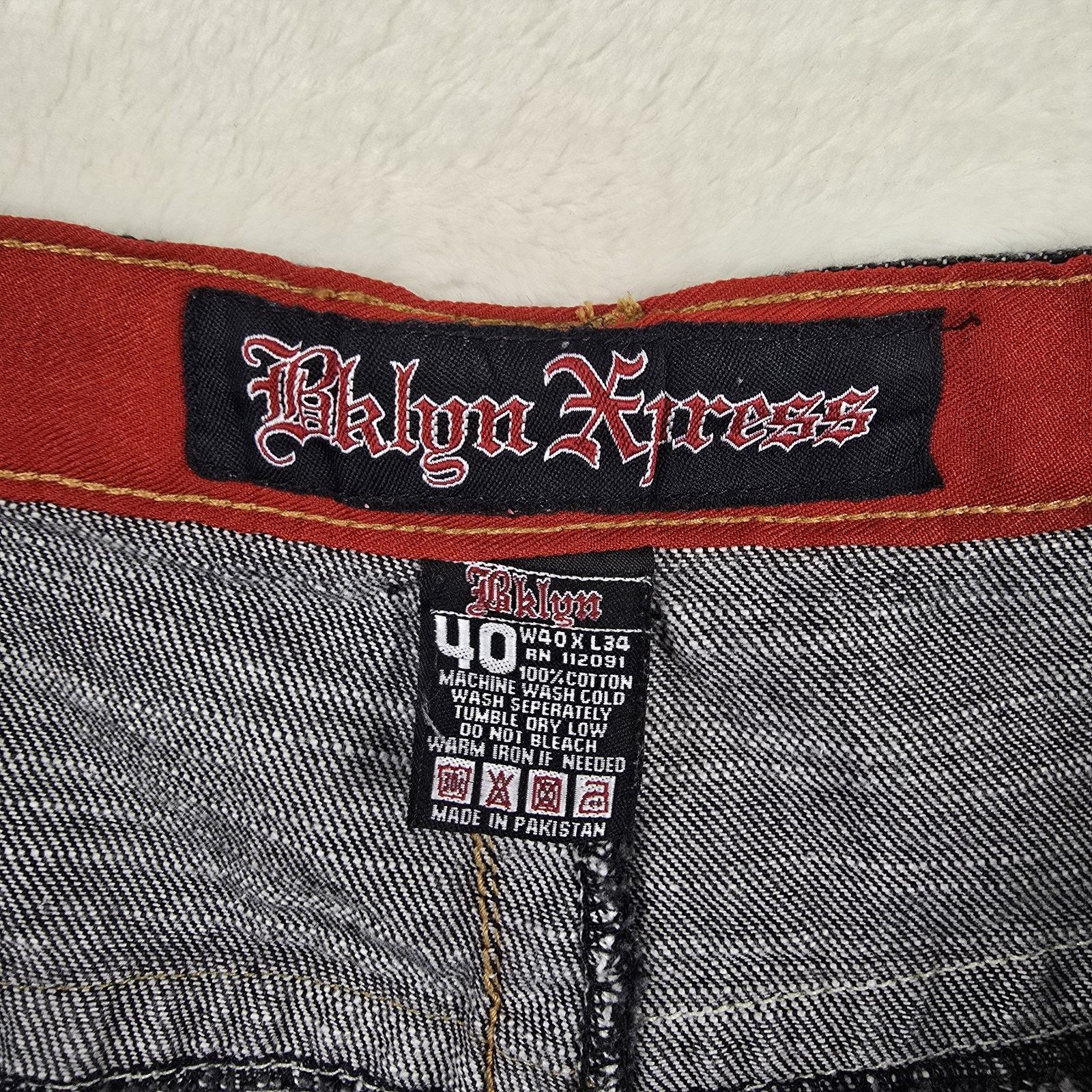Other Bklyn XPress Brooklyn Express Jeans 40 39x32 Y2K Baggy Size US 40 / EU 56 - 10 Thumbnail
