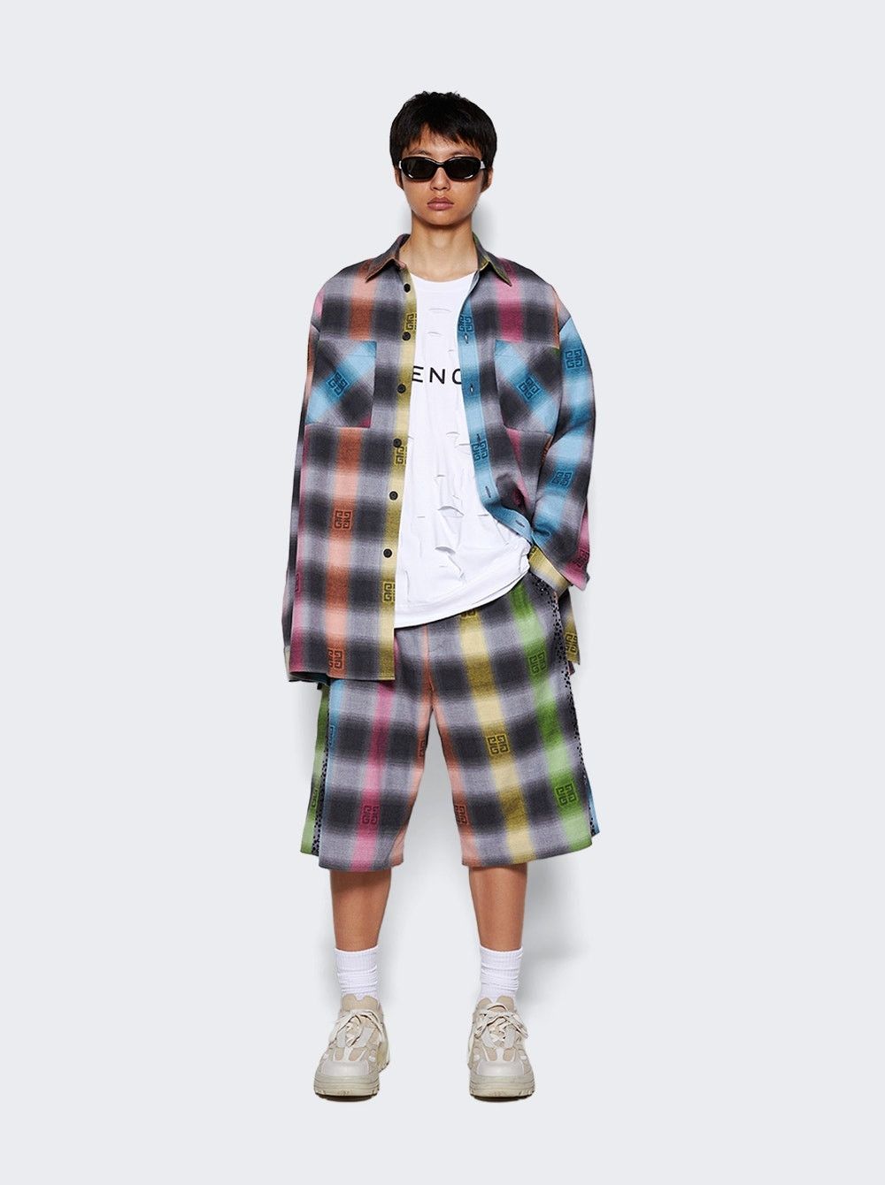 Givenchy o1mle0426 Track Pant Shorts in Multicolor Size US 36 / EU 52 - 2 Thumbnail