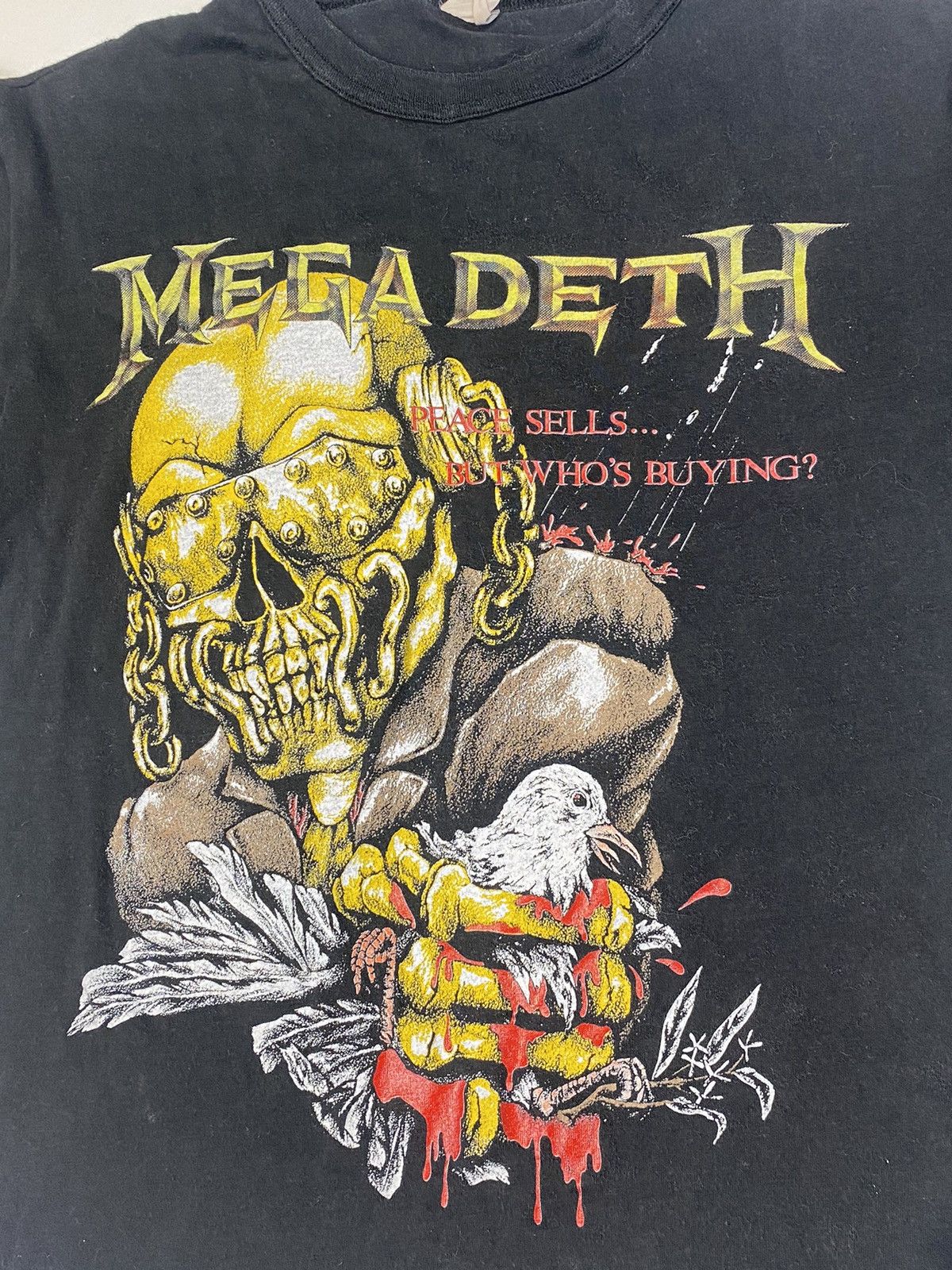 Band Tees × Megadeth × Vintage Vintage Megadeth Peace Sells But Who’s Buying tour tee Size US M / EU 48-50 / 2 - 6 Thumbnail