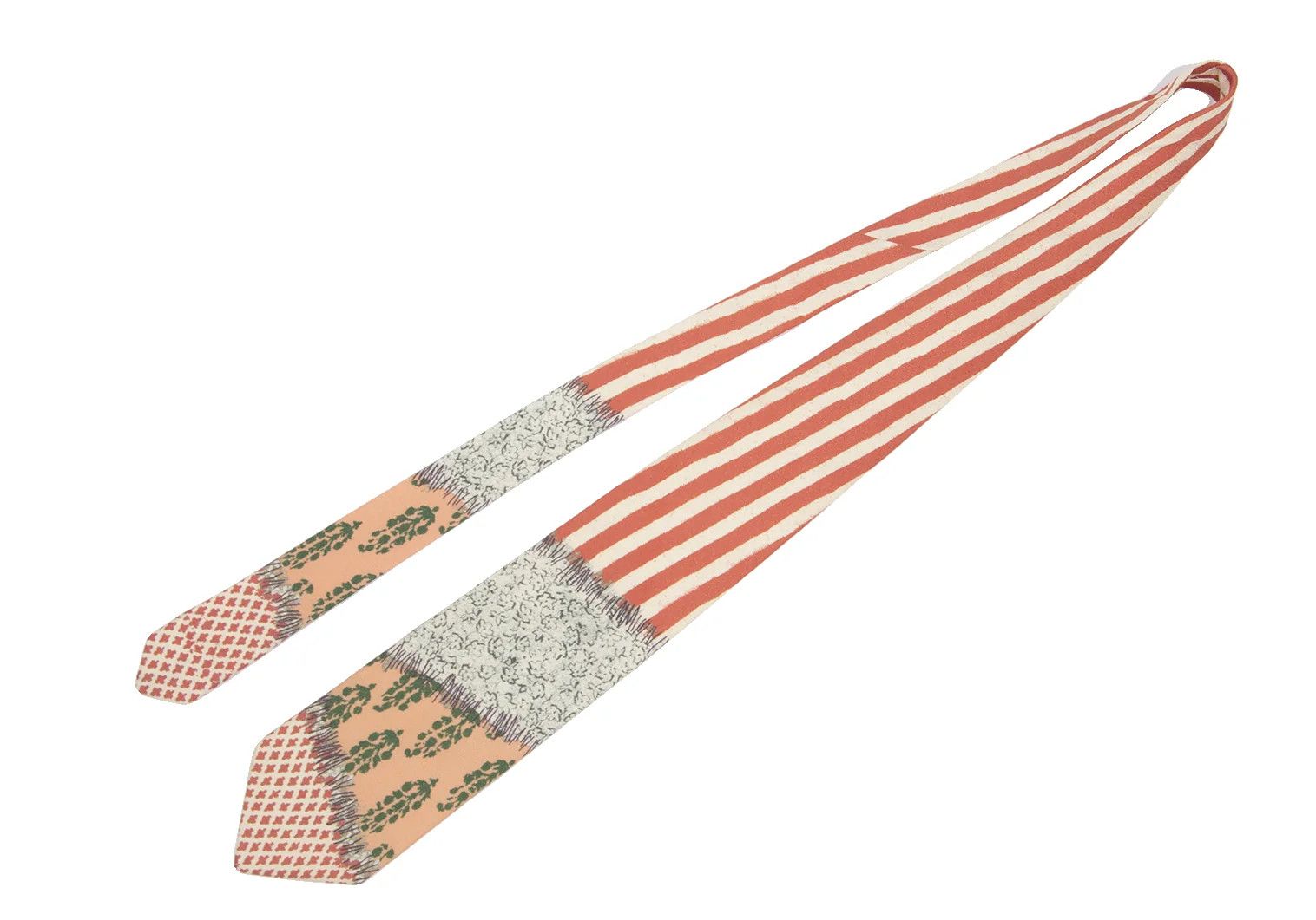 Jean Paul Gaultier Striped Tie in Orange and Light Yellow Size ONE SIZE - 2 Thumbnail