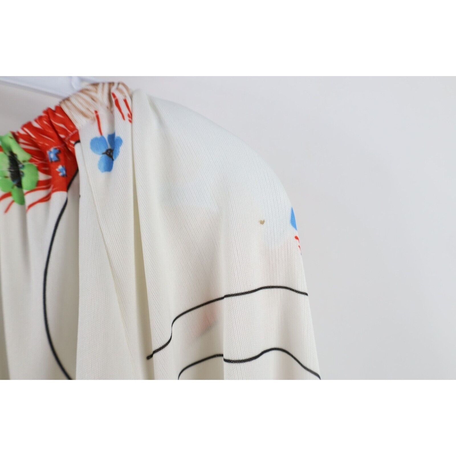 Vintage Vintage 70s Mid Century Modern MCM Flower Knit Dress Size XL / US 12-14 / IT 48-50 - 16 Thumbnail