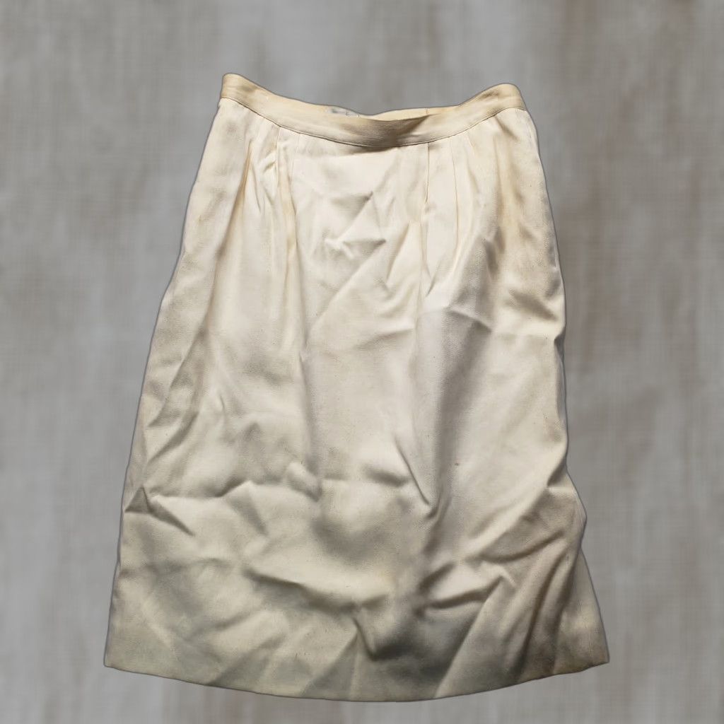 Liz Claiborne VINTAGE Liz Claiborne Yellow Pocket High Waist Wool Rayon Lined Skirt Women's 12 Size 34" / US 12 / IT 48 - 1 Thumbnail