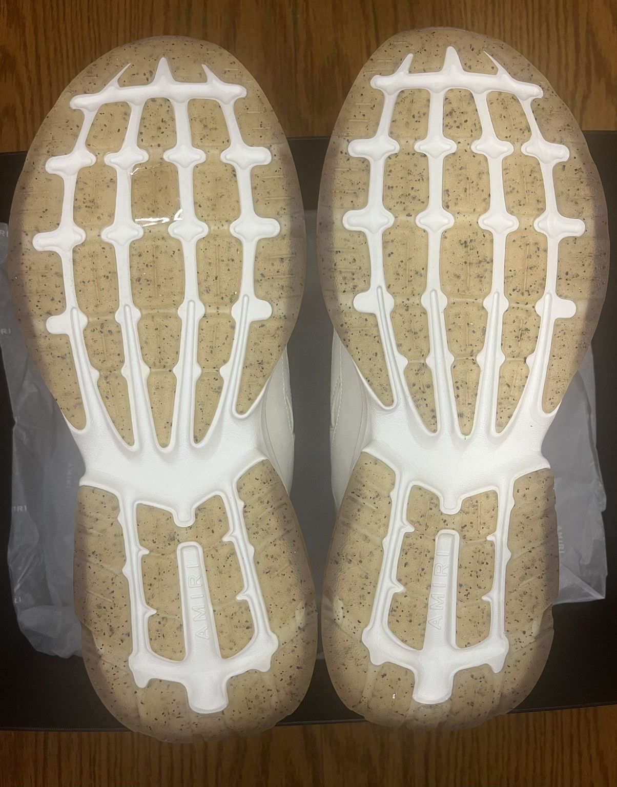 Amiri Amiri Bone Runner Sneaker (White/Alabaster) Size US 12 / EU 45 - 6 Thumbnail