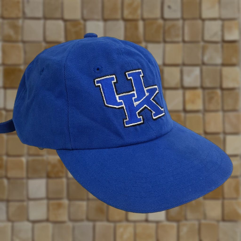 Vintage VINTAGE UK University of Kentucky Wildcats Hat Baseball Cap Snapback Embroidered Adjustable Blue NCAA College Size ONE SIZE - 1 Thumbnail