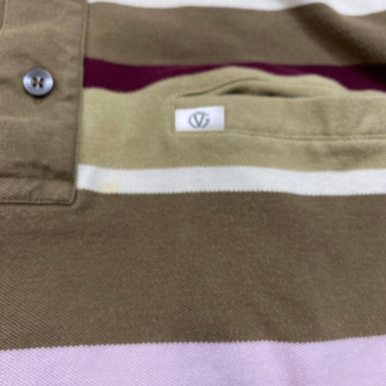 Designer × Valentino × Vintage Vintage Giovanni Valentino Italy Striped Polo Shirt Men's 46 Size US S / EU 44-46 / 1 - 10 Thumbnail