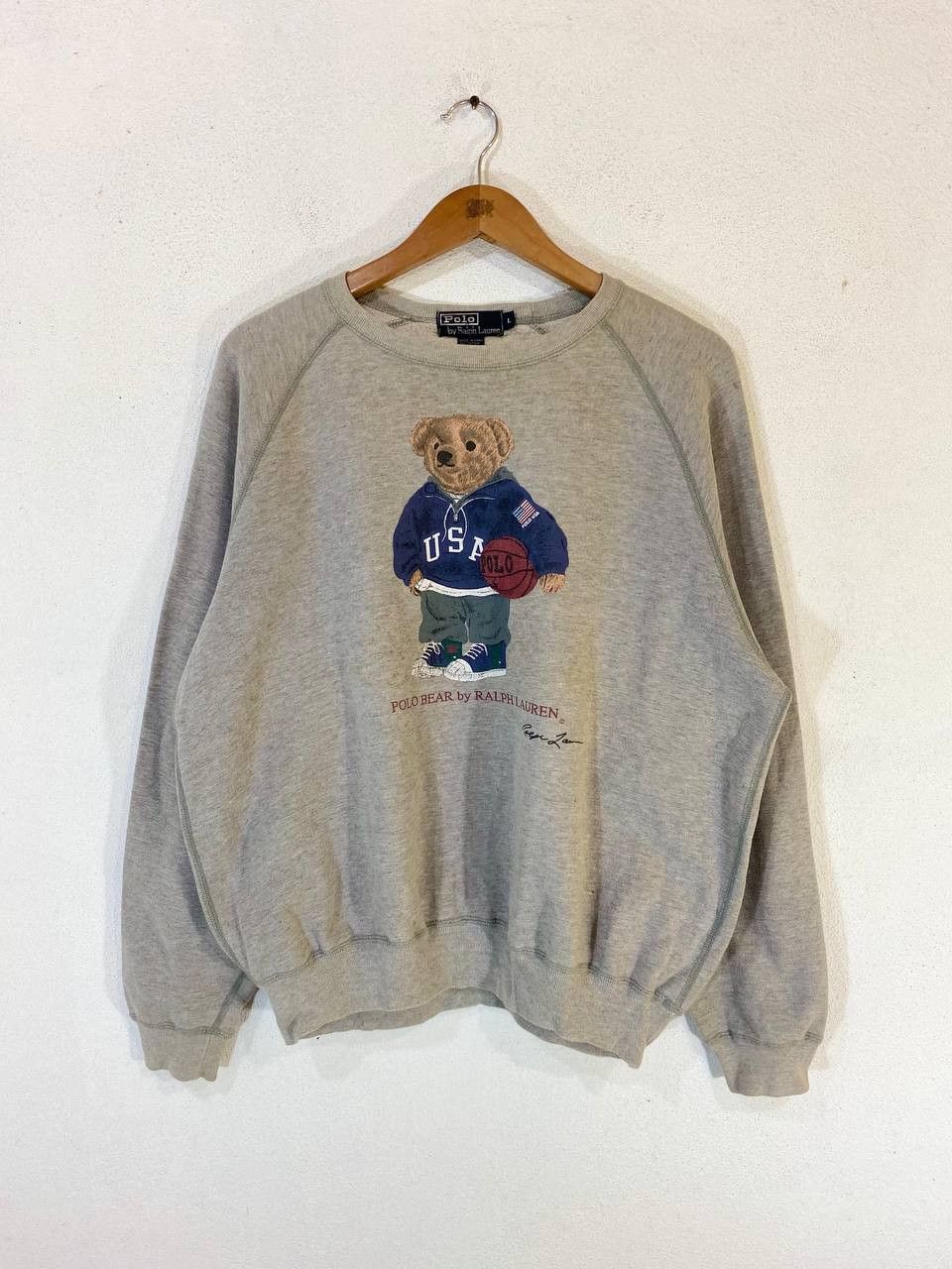 Polo Ralph Lauren vintage polo bear by polo ralph lauren sweatshirt Size US L / EU 52-54 / 3 - 1 Thumbnail
