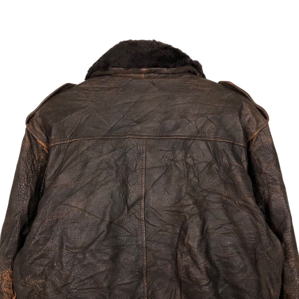 Japanese Brand 📌Vintage Riot Leather Jacket Blanket Atsukawa Issey Miyake Size US M / EU 48-50 / 2 - 9 Thumbnail