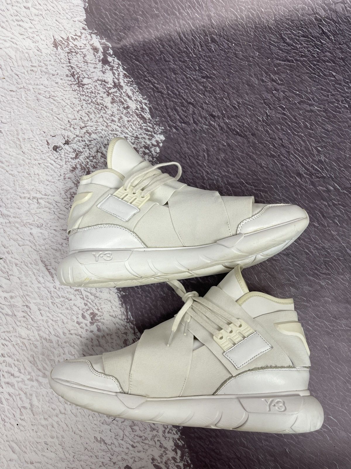 Adidas Adidas Y-3 Yohji Yamamoto Qasa High sneaker triple white Size US 9.5 / EU 42-43 - 6 Thumbnail