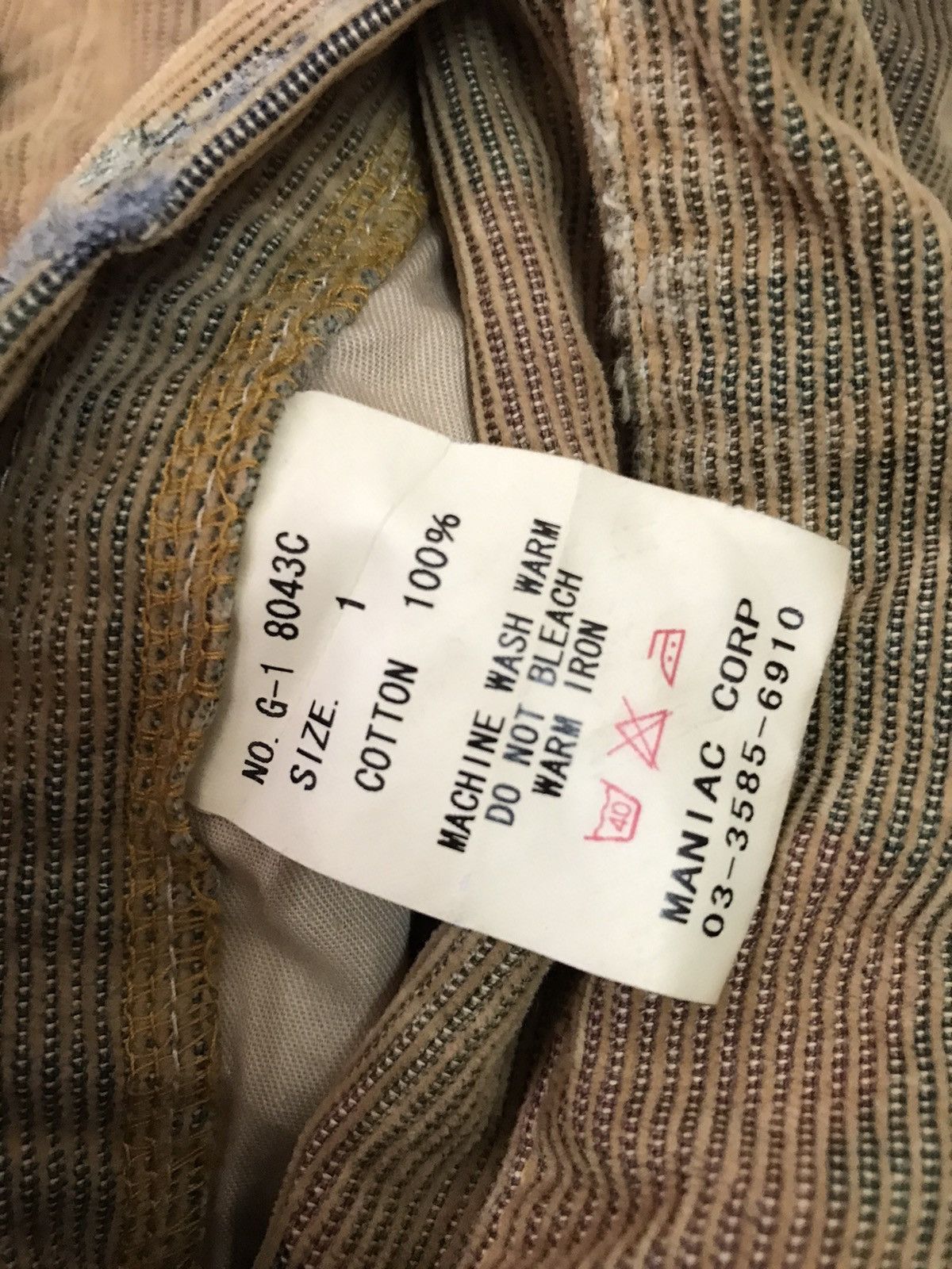 If Six Was Nine L.G.B. Maniac Corp Corduroy Jacket Size 1 Size S / US 4 / IT 40 - 11 Thumbnail