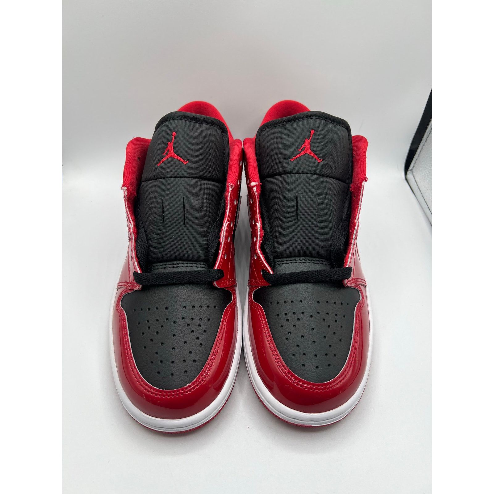 Jordan Brand Air Jordan 1 Low “Patent Varisty Red Black” size 7.5 men’s Size US 7.5 / EU 40-41 - 2 Thumbnail
