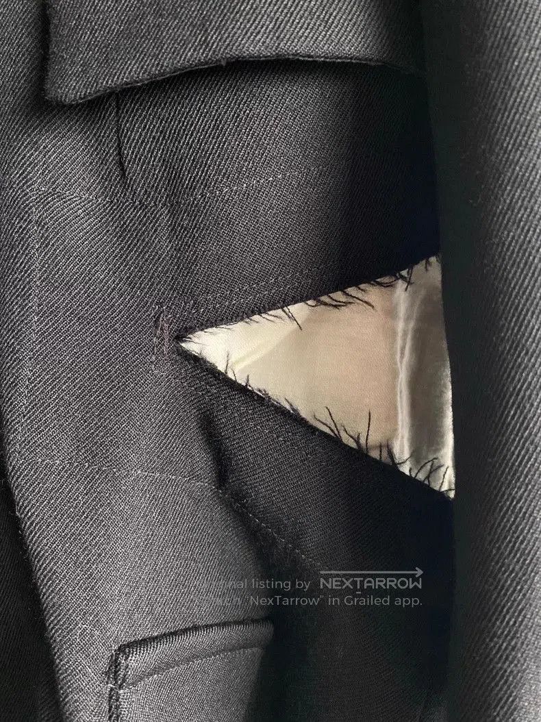 Comme des Garcons Comme des Garcons Wool Tear Strap Coat. Size US S / EU 44-46 / 1 - 6 Thumbnail