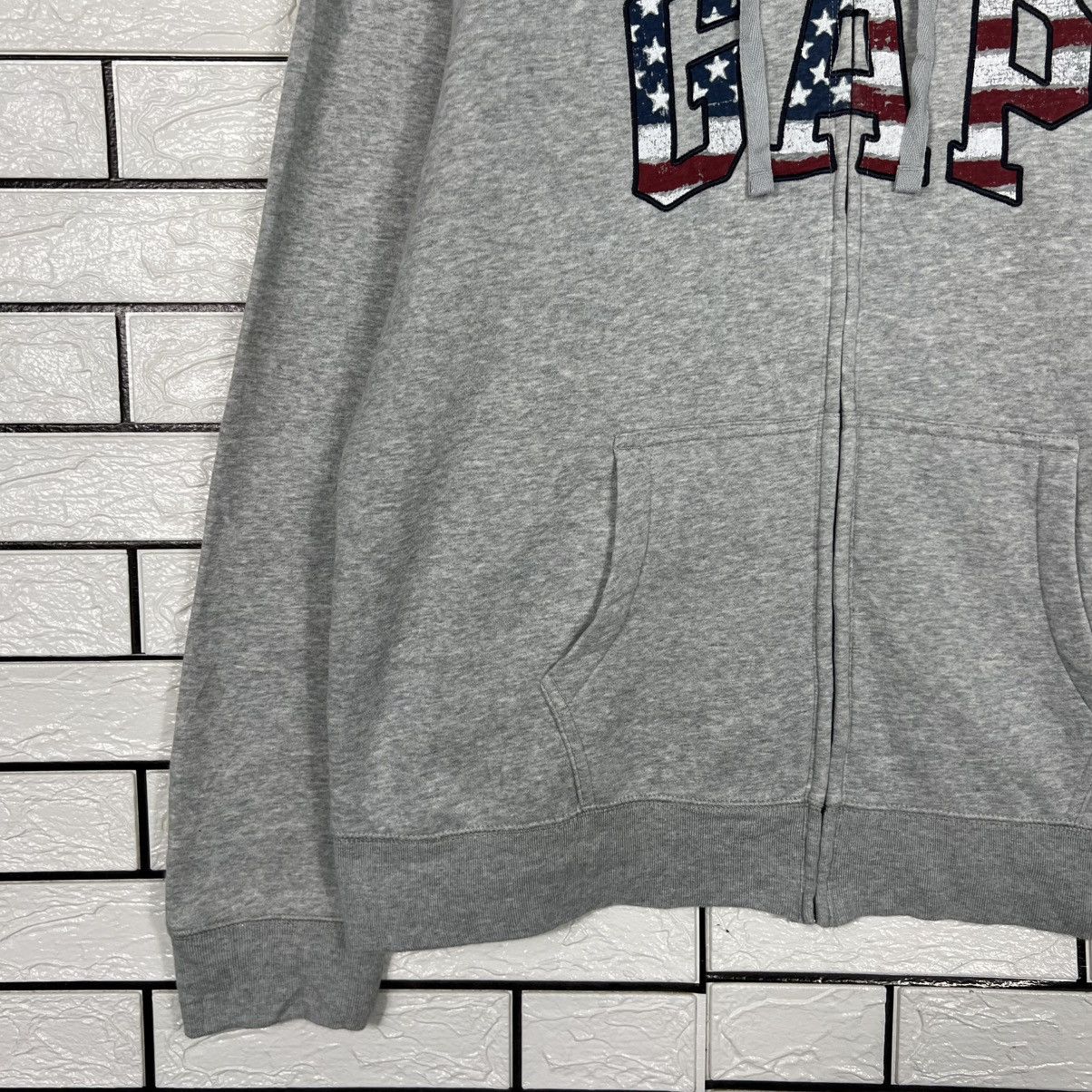 Gap GAP American Flag Big Logo Hoodie Sweatshirt #4309-C195 Size US XL / EU 56 / 4 - 5 Thumbnail