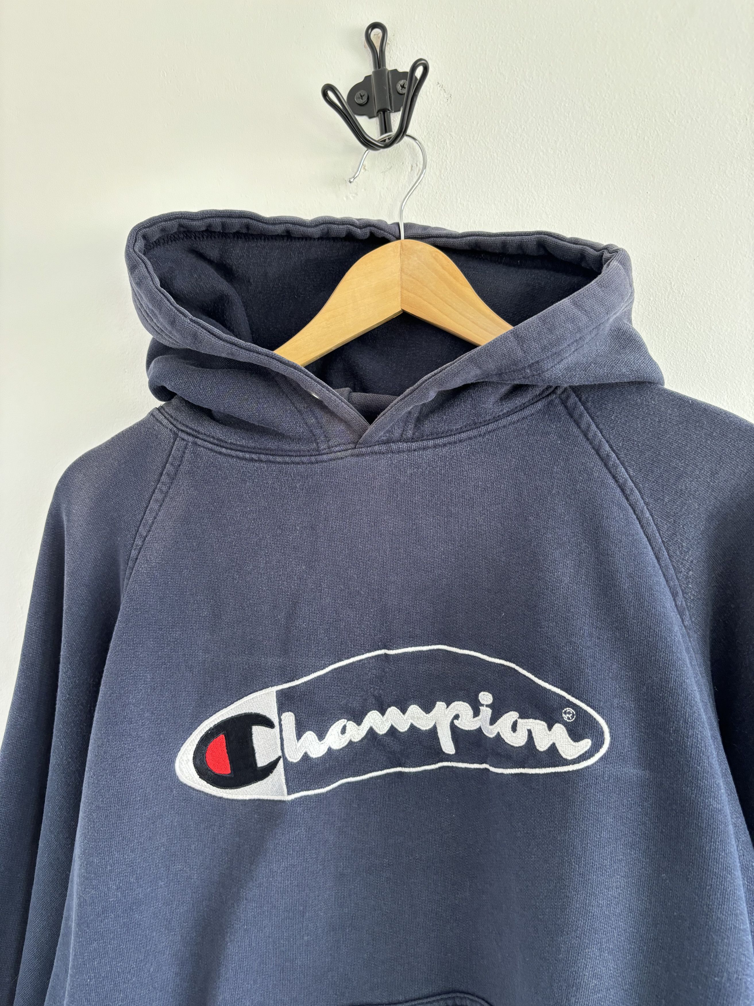 Champion × Vintage Vintage Champion Logo Hoodie Size US XL / EU 56 / 4 - 3 Thumbnail