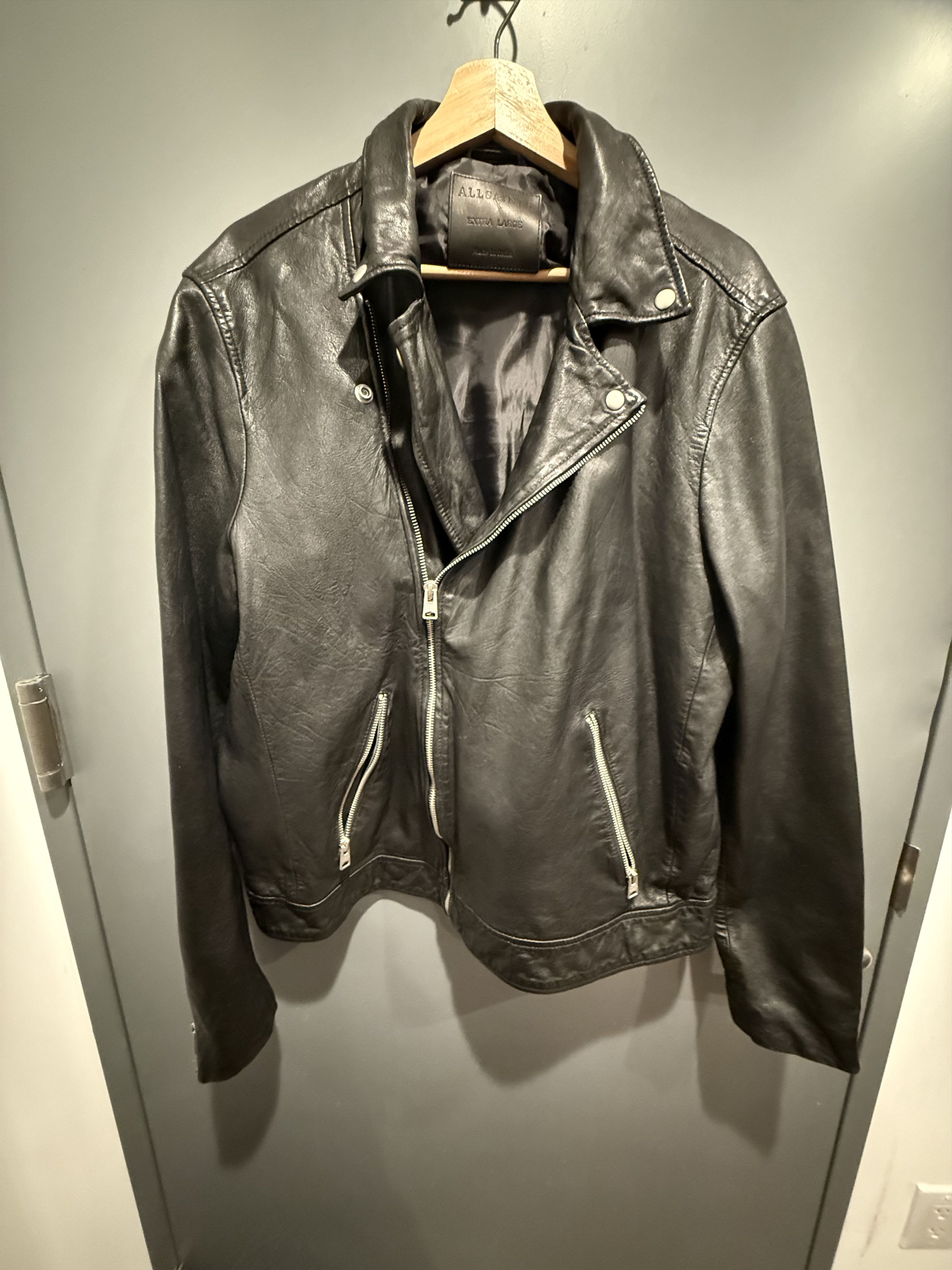 Allsaints All Saints Leather Jacket Size US XL / EU 56 / 4 - 1 Thumbnail