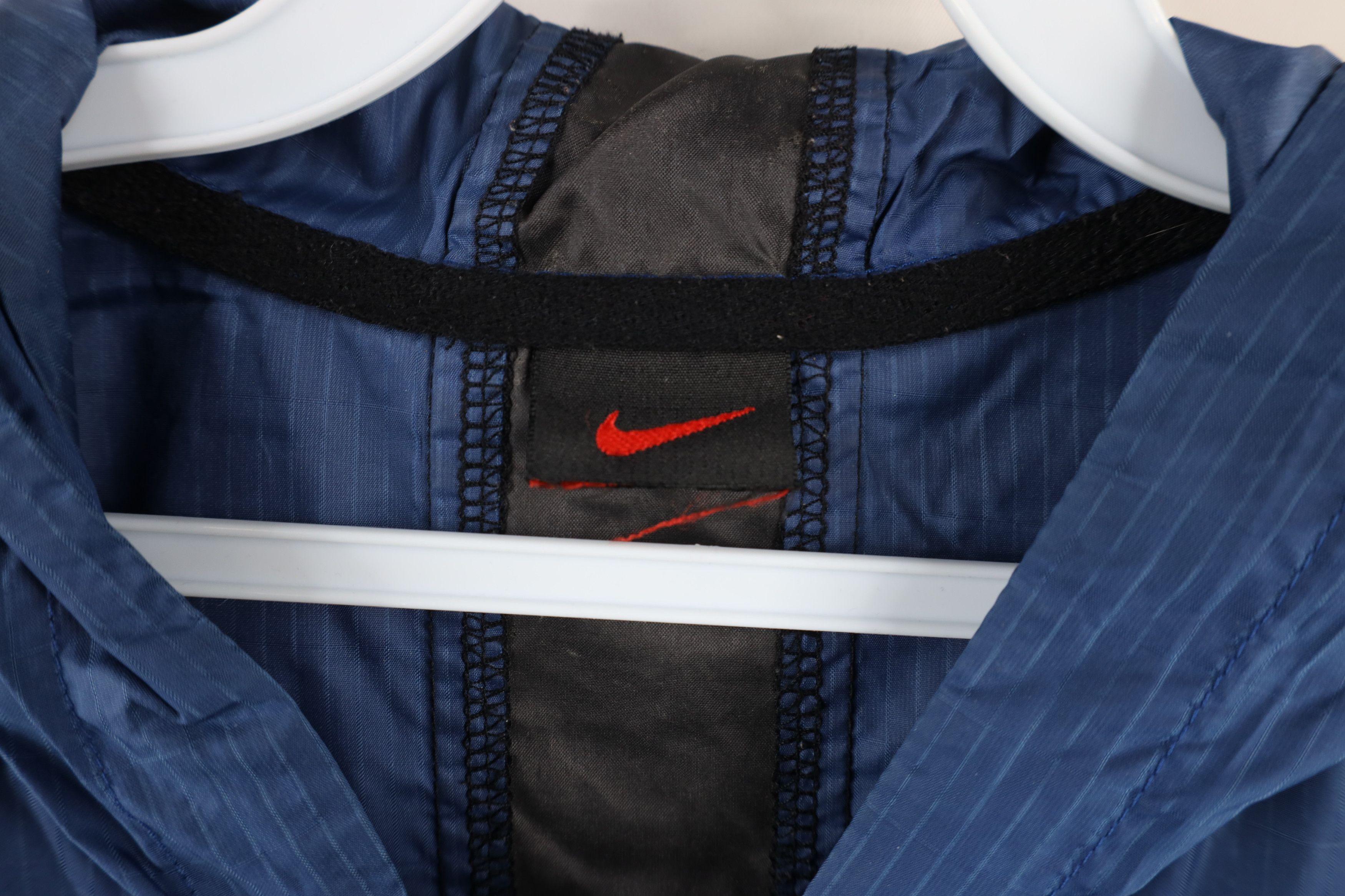 Nike × Vintage Vintage 90s Nike Swoosh Hooded Anorak Windbreaker Jacket Size US S / EU 44-46 / 1 - 9 Thumbnail