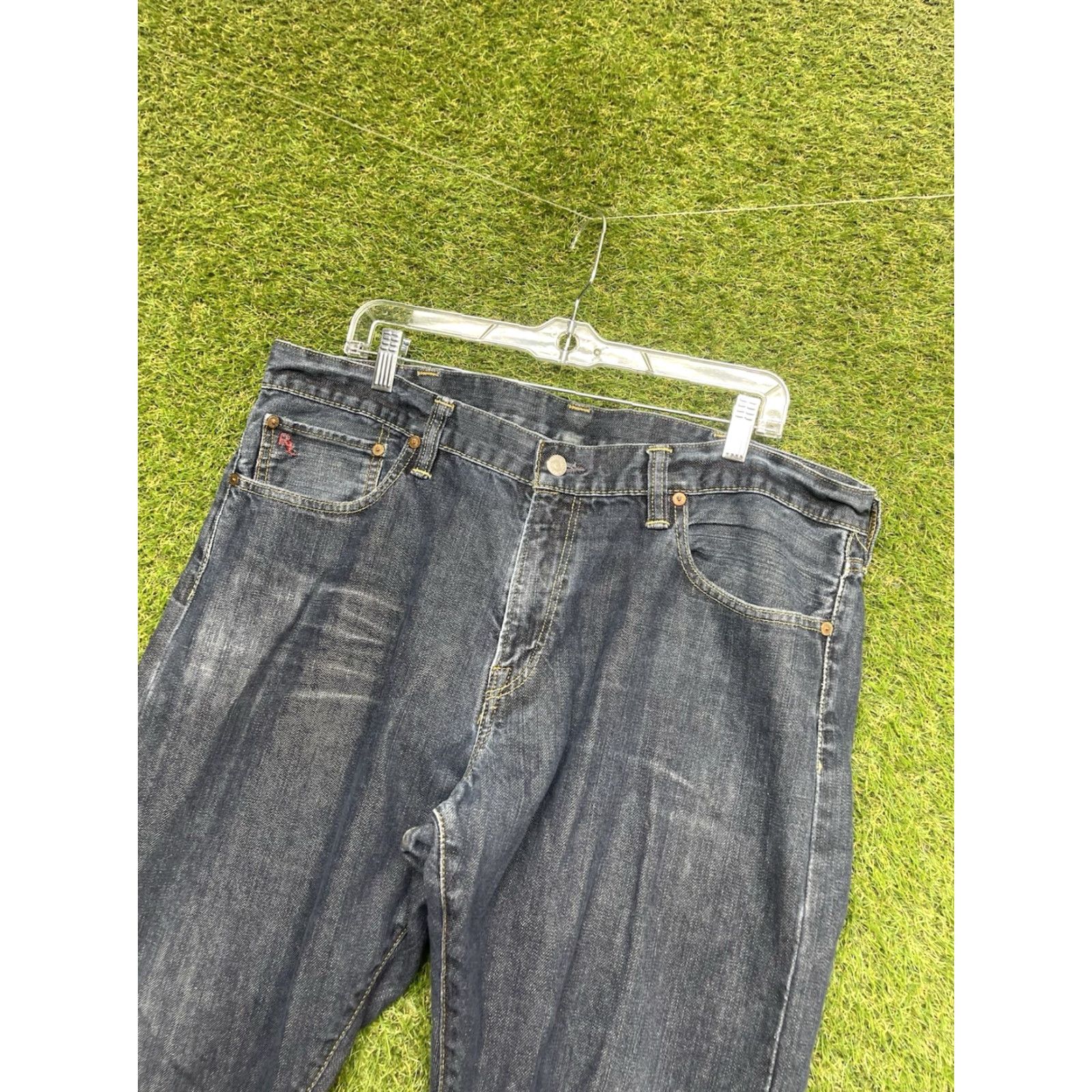 Polo Ralph Lauren Polo Ralph Lauren Jeans Slim Straight 38x32 Men Denim Dark Wash 5-Pocket Logo Vintage 90s Mens Blue Size US M / EU 48-50 / 2 - 3 Thumbnail