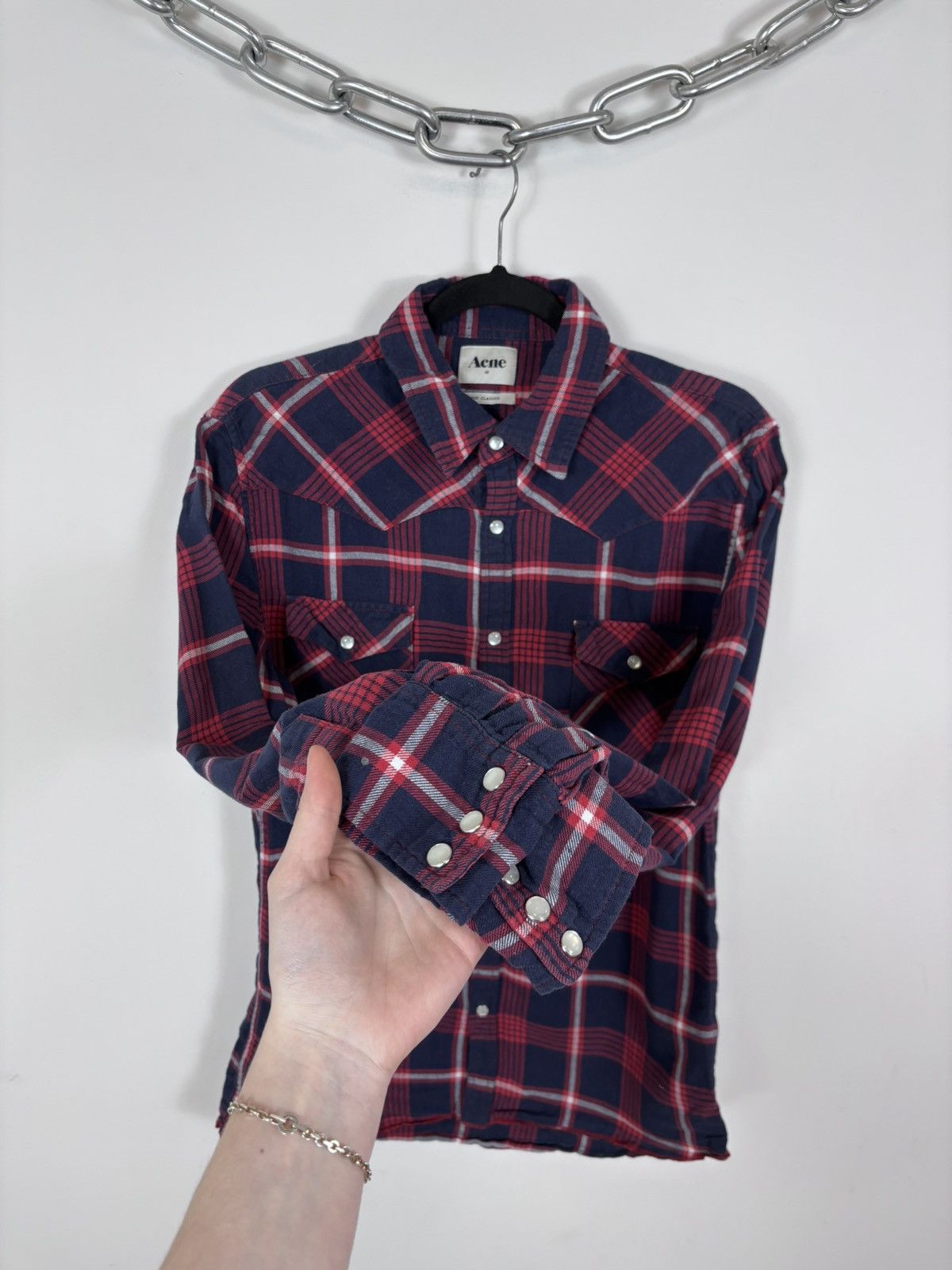 Acne Studios Acne Studios Western AW10 Men’s Pop Classics Flannel Shirt Size US M / EU 48-50 / 2 - 11 Thumbnail