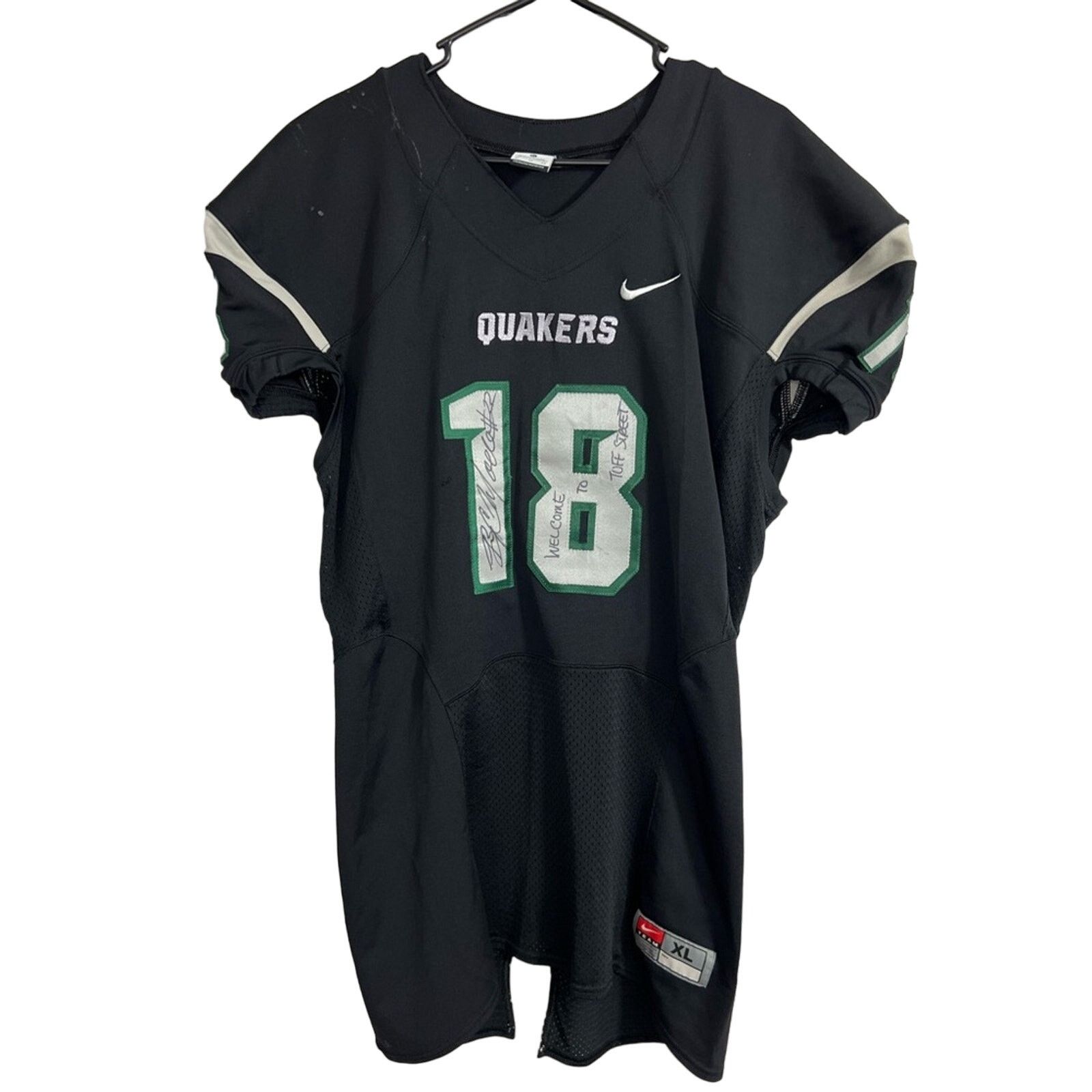 Nike GAME USED Pennsylvania Penn Quakers Football Jersey Signed Size US XL / EU 56 / 4 - 1 Thumbnail