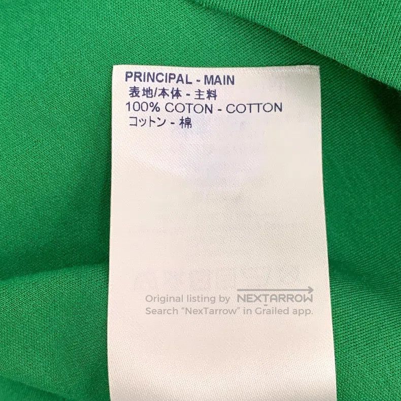 Louis Vuitton Louis Vuitton Green logo-print cotton crewneck T-shirt Size US M / EU 48-50 / 2 - 7 Thumbnail