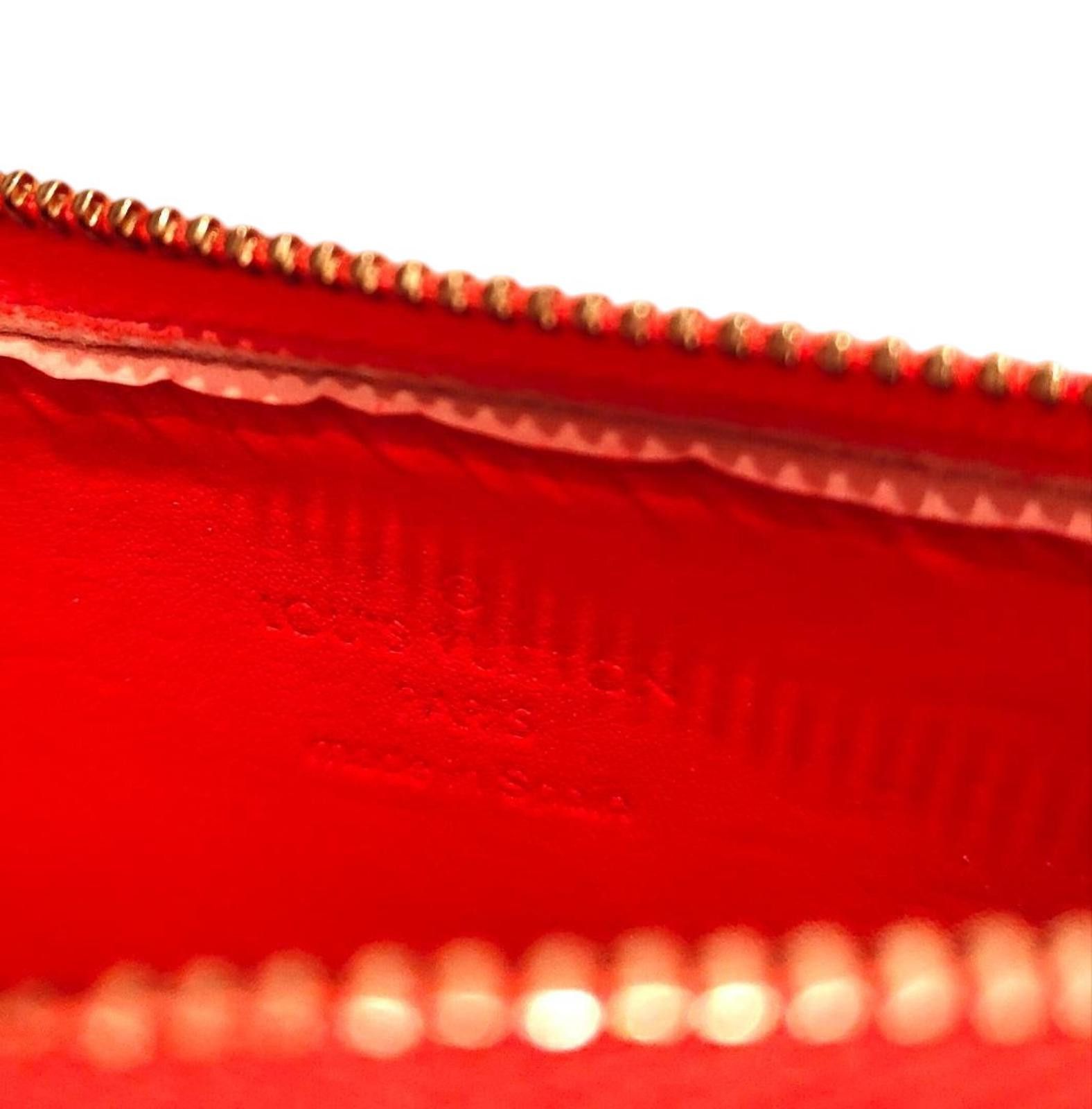 Louis Vuitton Louis Vuitton - Orange Vernis Accessory Pouch Size ONE SIZE - 8 Thumbnail