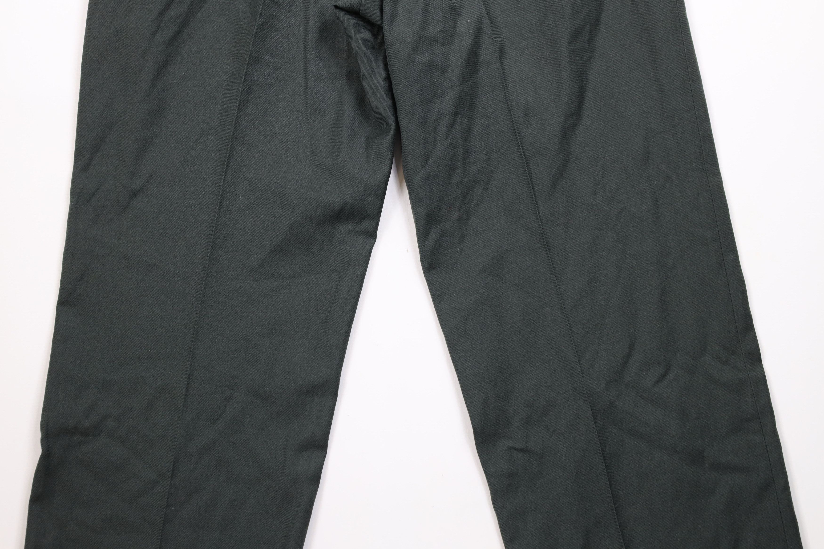 Vintage Vintage 60s Vietnam War Green Wool Wide Leg Trousers Pants Size US 36 / EU 52 - 11 Thumbnail