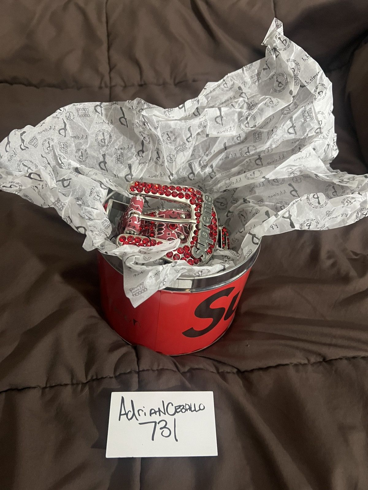 B.B. Simon × Supreme Supreme x B.B Simon Bandana Belt Size 32 - 3 Thumbnail