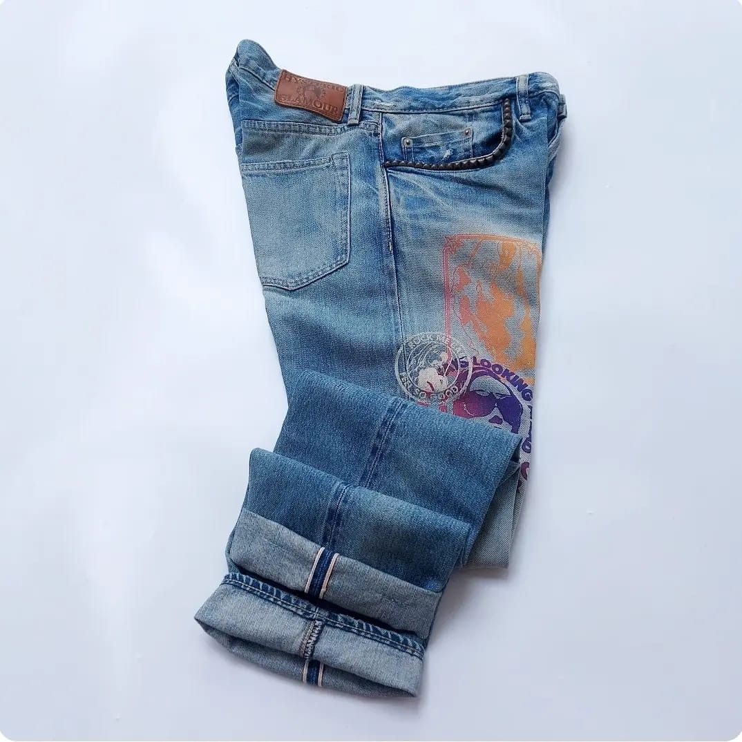 Hysteric Glamour × Japanese Brand × Vintage Hysteric Glamour Search And Destroy Selvedge Denim Pants Size US 30 / EU 46 - 4 Thumbnail