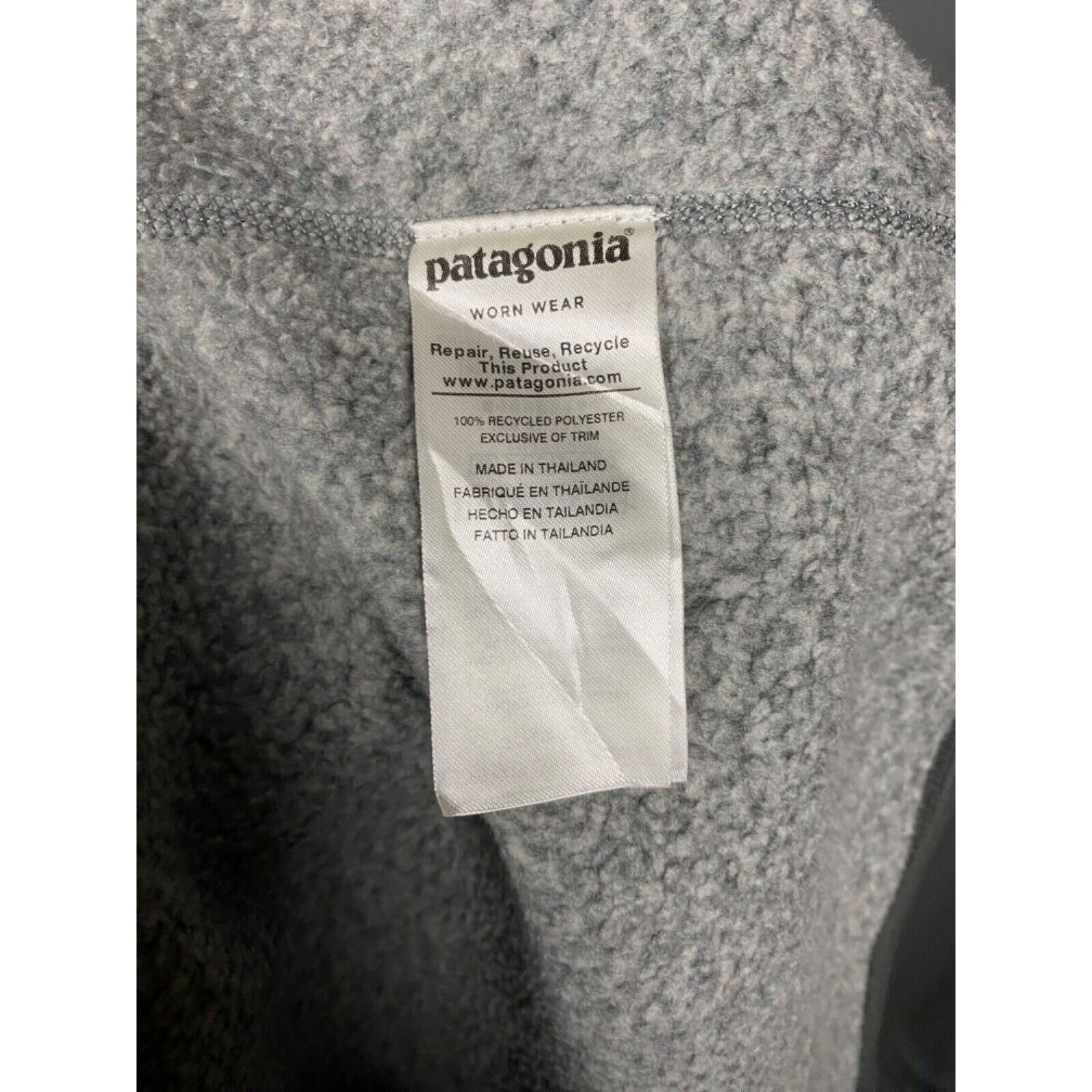 Patagonia MINT! Patagonia Men's Gray Zip Fleeced Sweater Size XL Size US XL / EU 56 / 4 - 8 Thumbnail