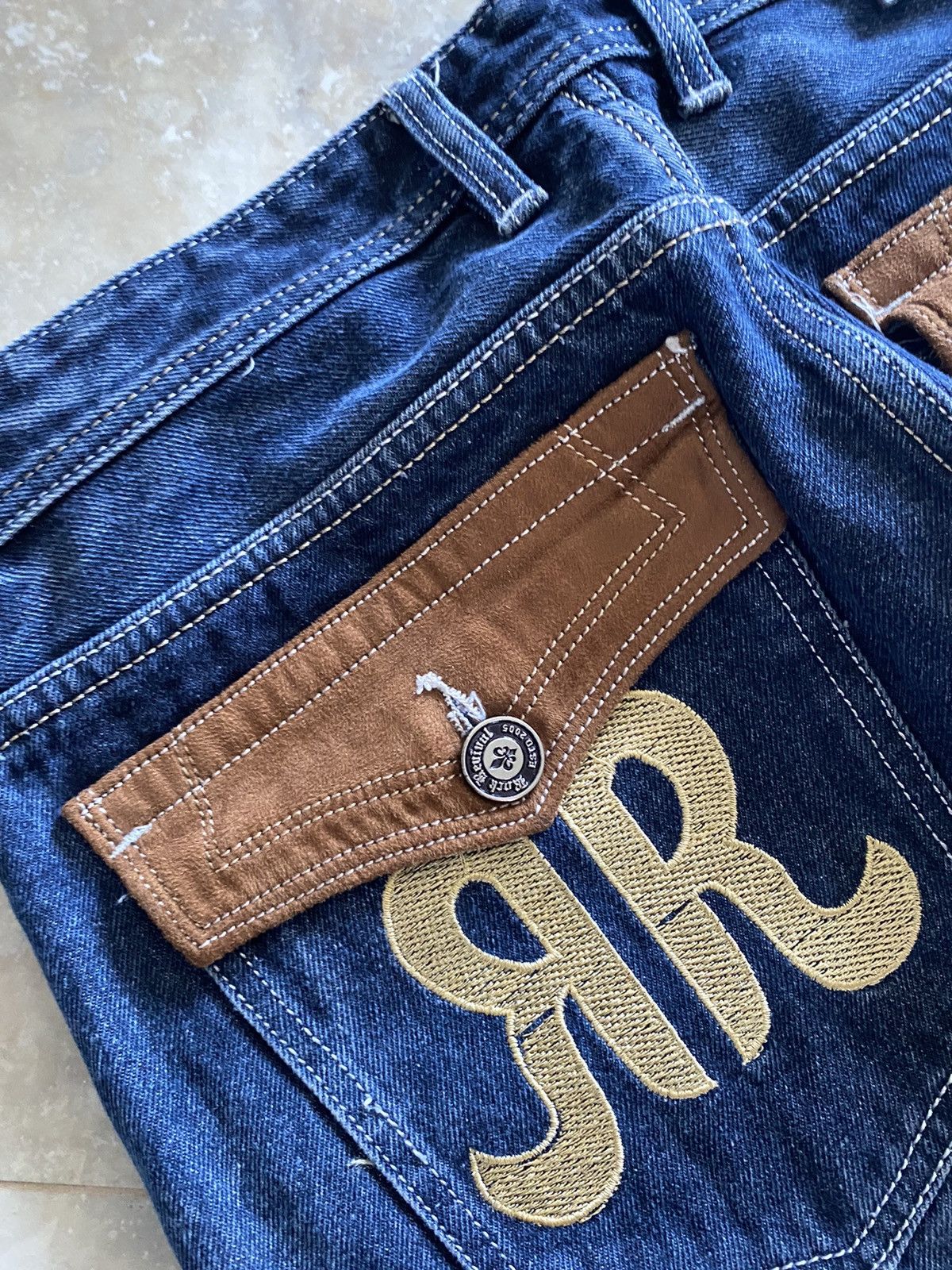 Rock Revival Vintage Rock Revival Big Logo Straight Leg Jeans Y2K Street Size US 30 / EU 46 - 5 Thumbnail