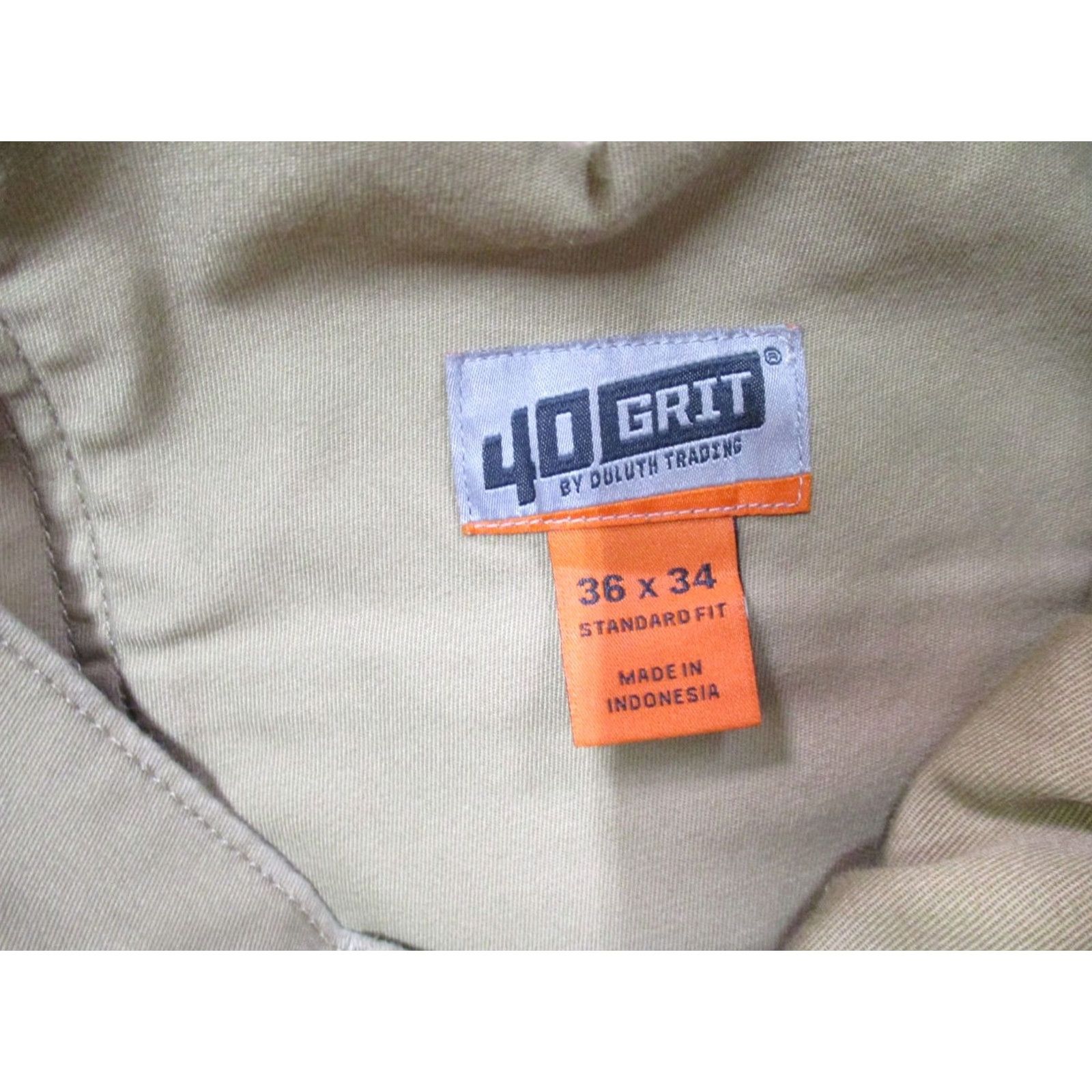 Vintage Duluth Trading 40 Grit Cargo Pants Men's 36x34 Beige Workwear Stretch Cargo Pocket Size US 36 / EU 52 - 3 Thumbnail