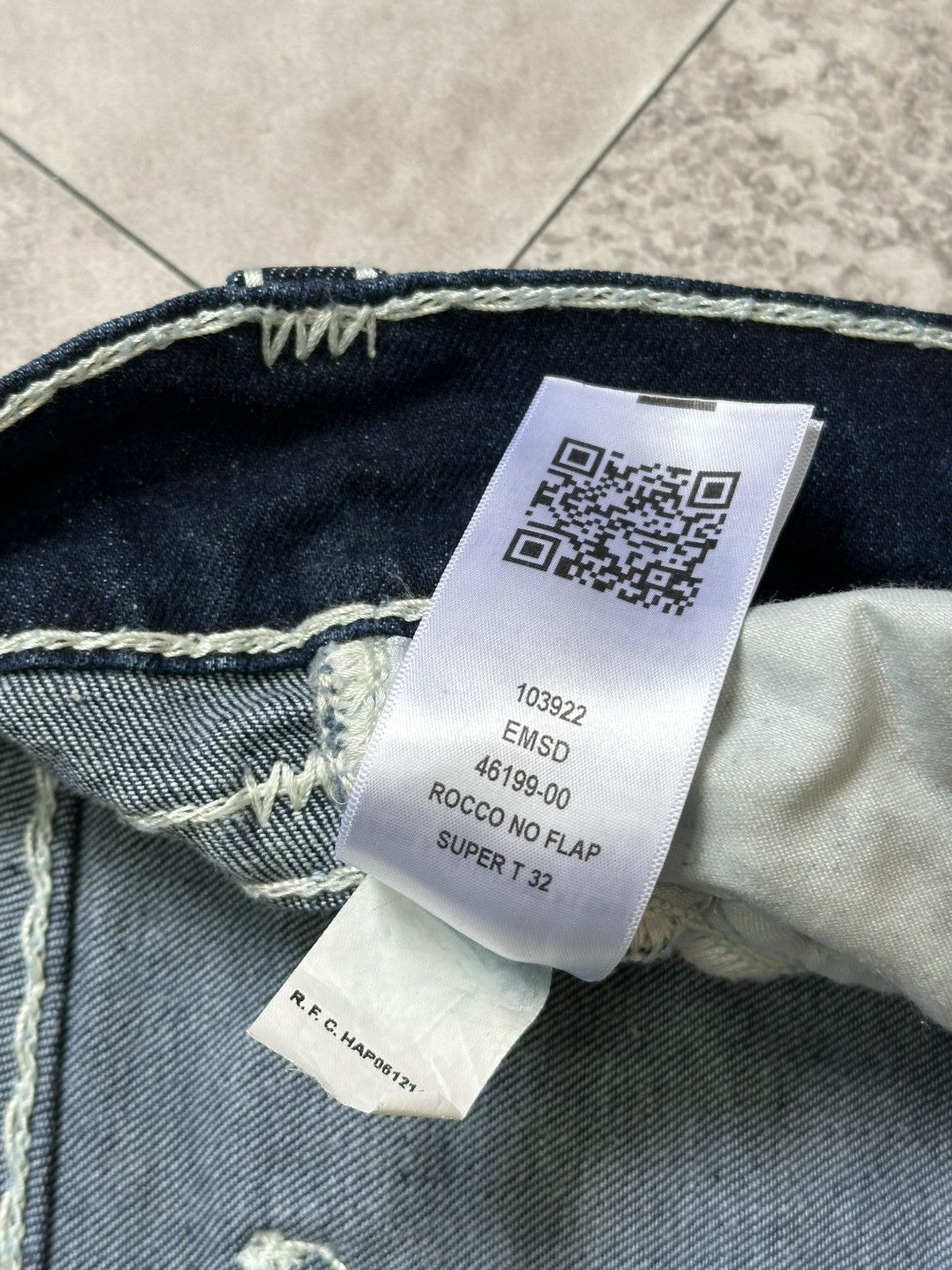 True Religion × Vintage Vintage True Religion Denim Rocco Relaxed Skinny Jeans Sz 34 Size US 34 / EU 50 - 14 Thumbnail