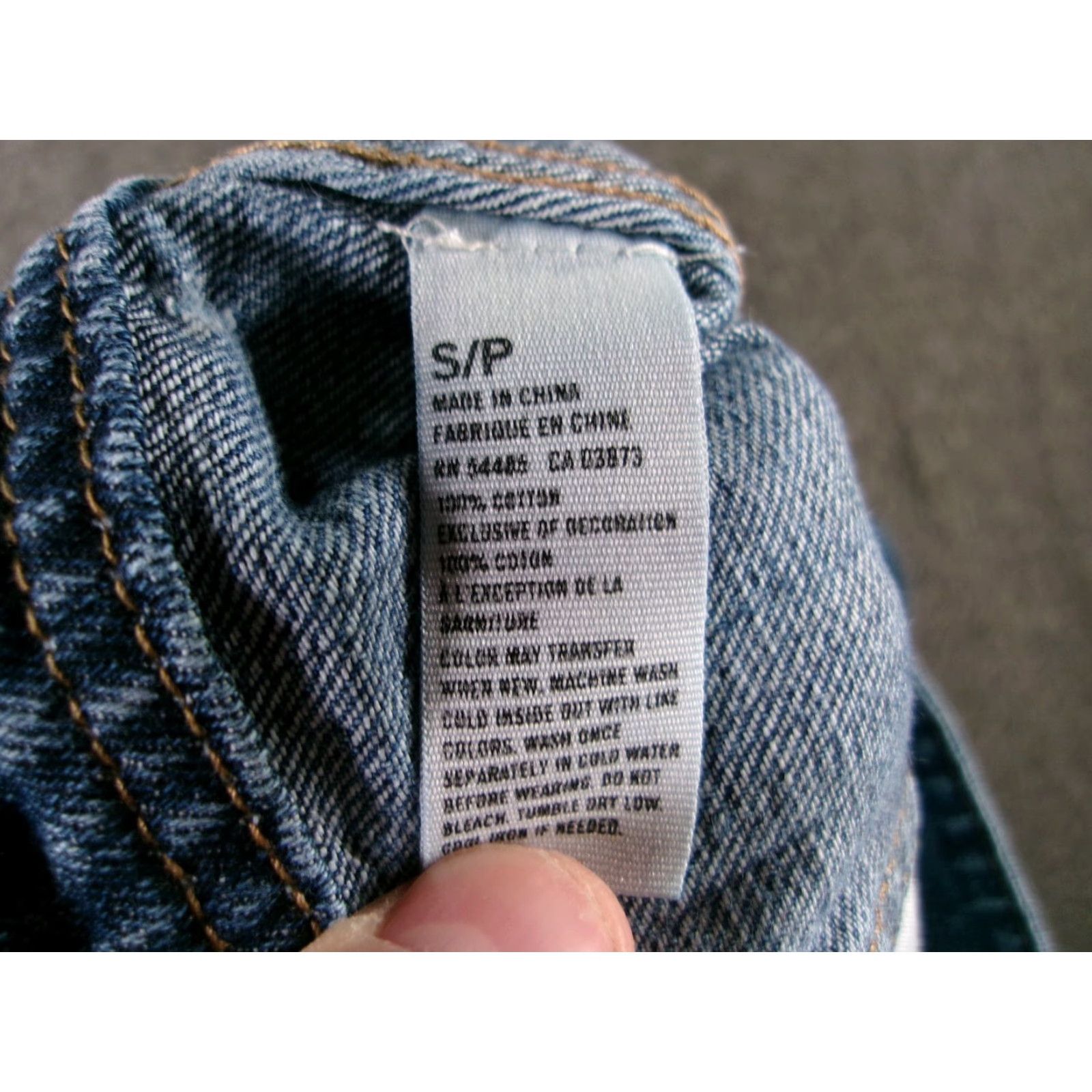 Vintage American Eagle Denim Jacket Womens S Blue Jean Trucker Button Front Casual Size 28" / US 6 / IT 42 - 7 Thumbnail