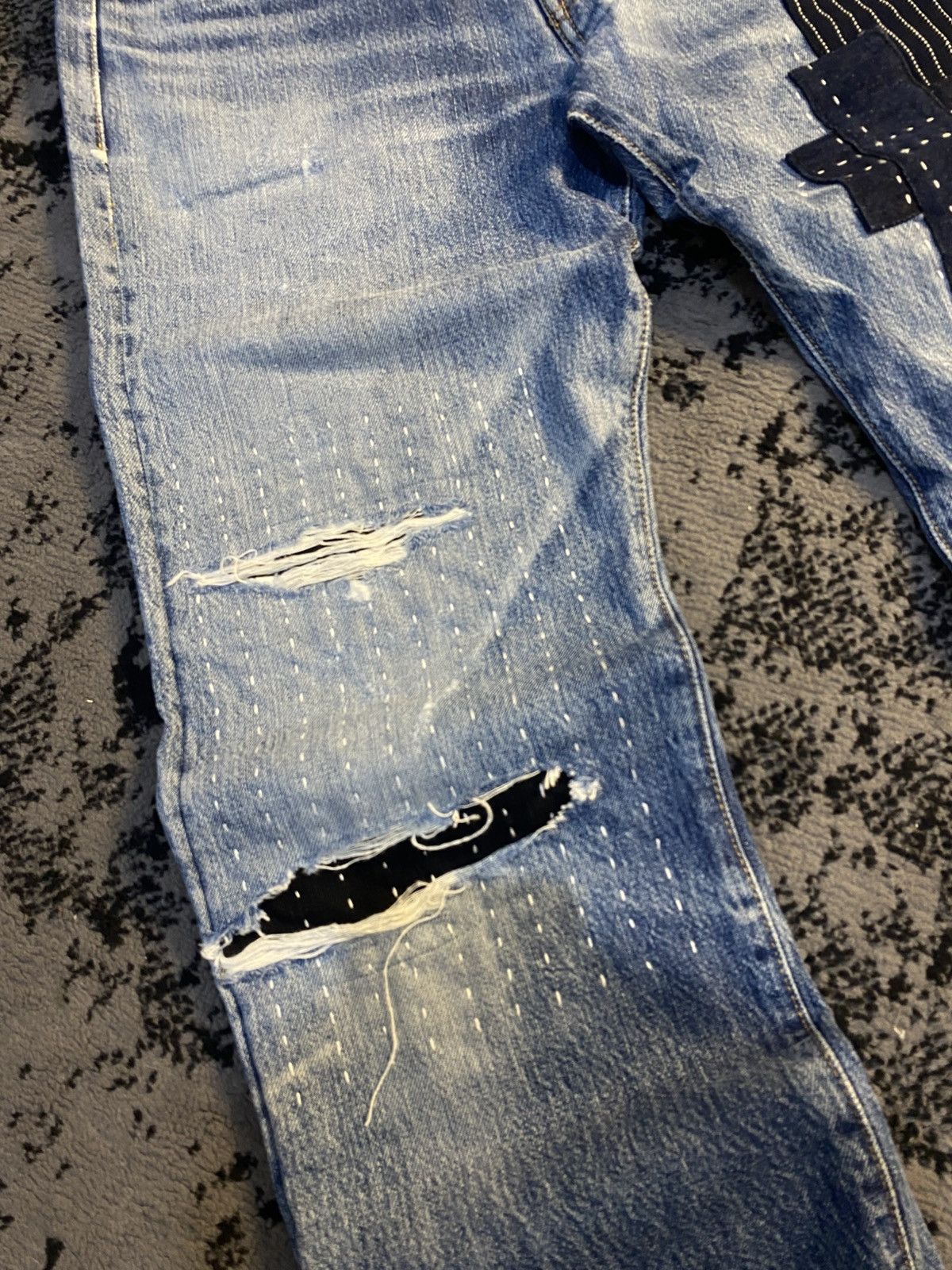 Junya Watanabe × Levi's Levi’s 501 XX Big E Sashiko Patchwork Selvedge Denim 🔥 Size US 32 / EU 48 - 10 Thumbnail