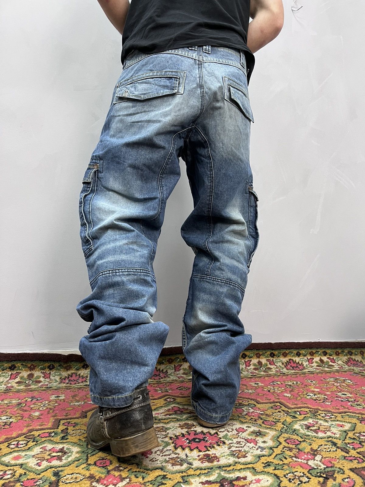 Issey Miyake × Japanese Brand × Tete Homme 2000s Tete Home Multipocket Bondage Cargo Pants Size US 35 - 11 Thumbnail